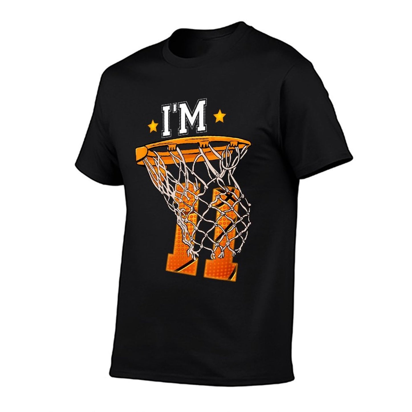 11th Birthday Basketball I'm 11 Boy Girl 11th Birthday Heathered Texture T-Shirt