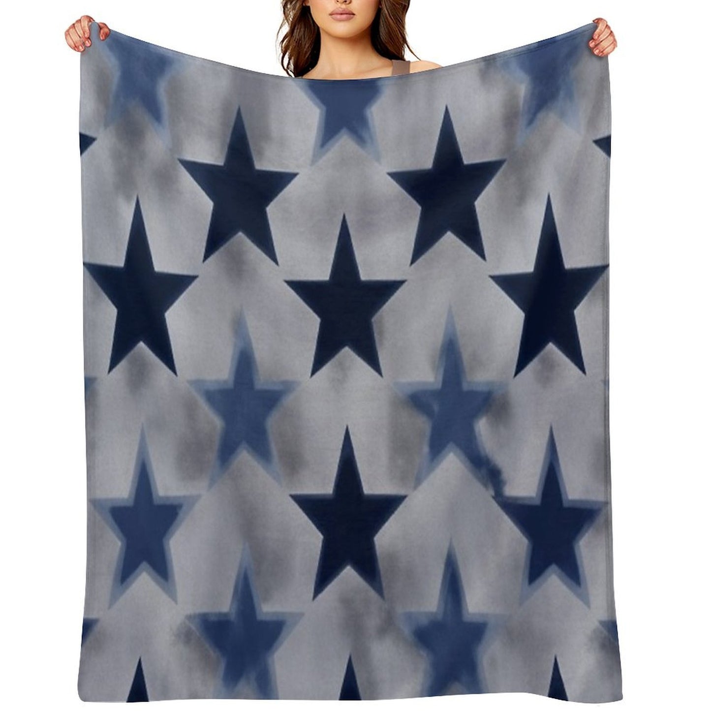 Star Pattern Machine-washable Throw Blanket