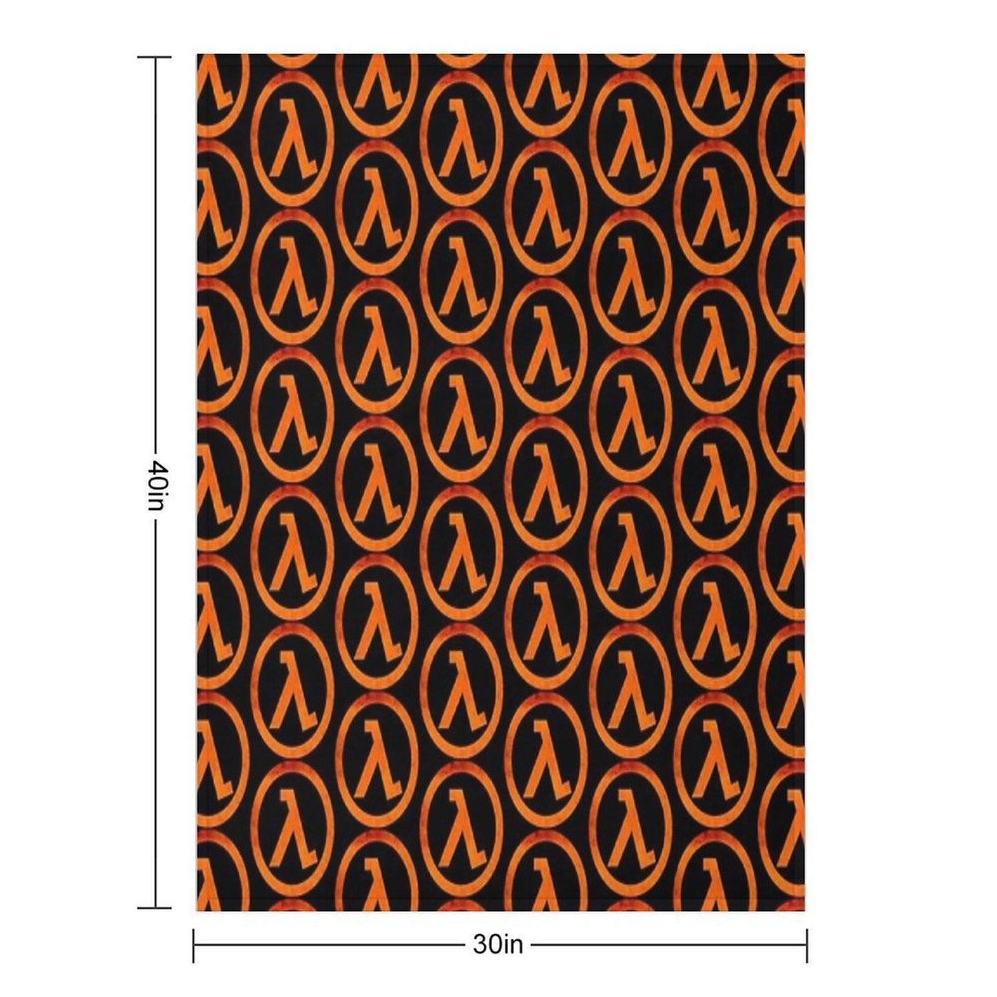 -GAMING- Half Life Rust Logo Shrink-resistant Throw Blanket