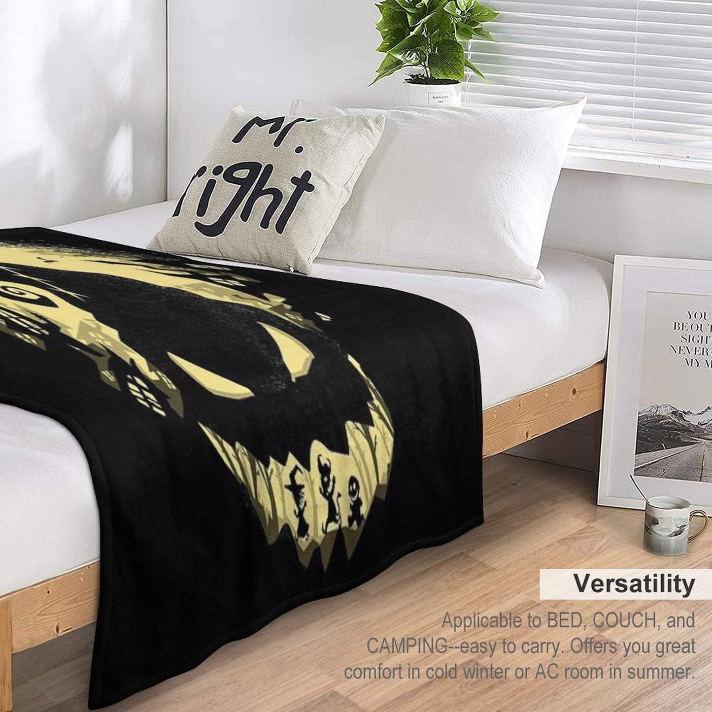 Jack's Nightmare Velvety-soft Throw Blanket