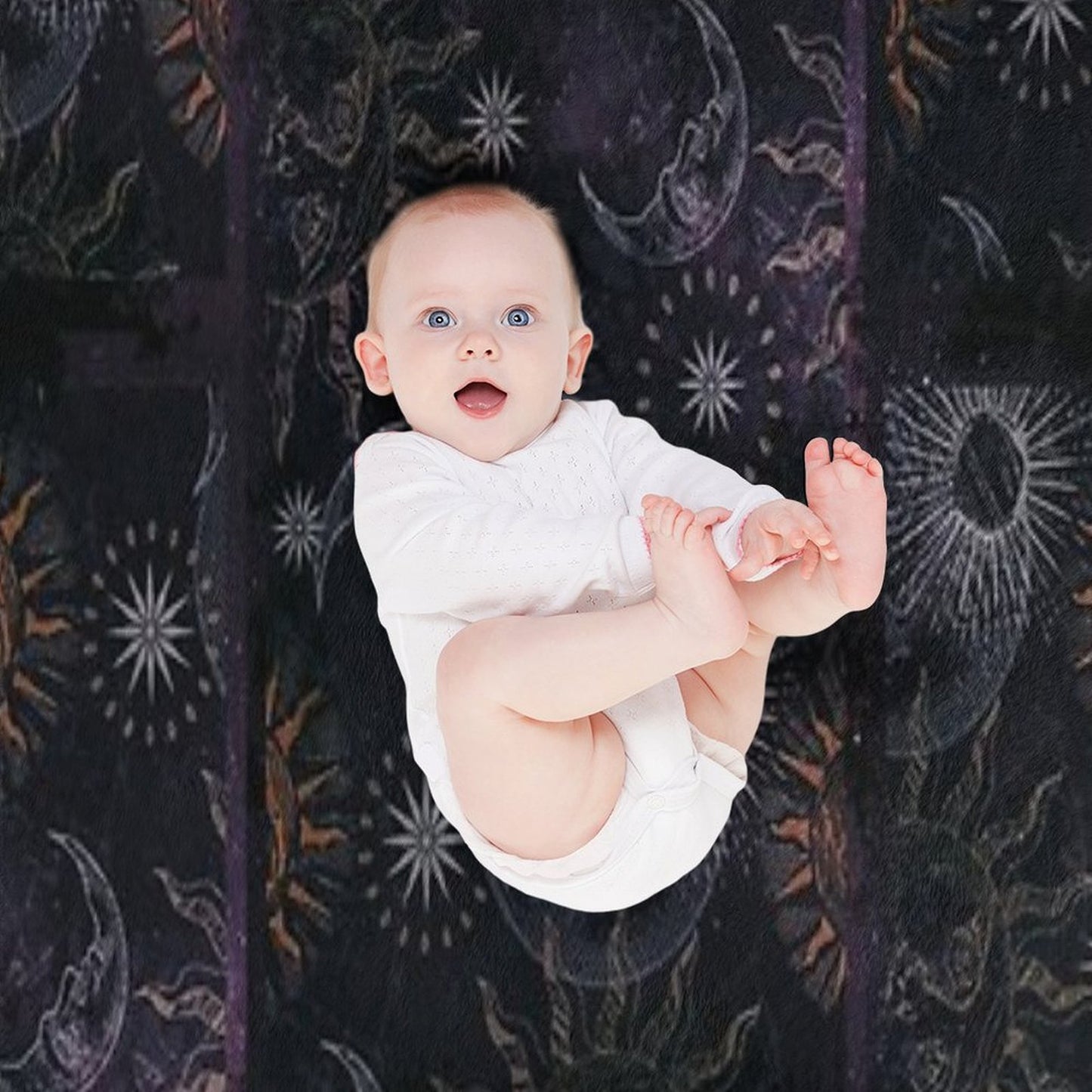Celestial Whimsigoth 90's Print Lightweight Throw Blanket