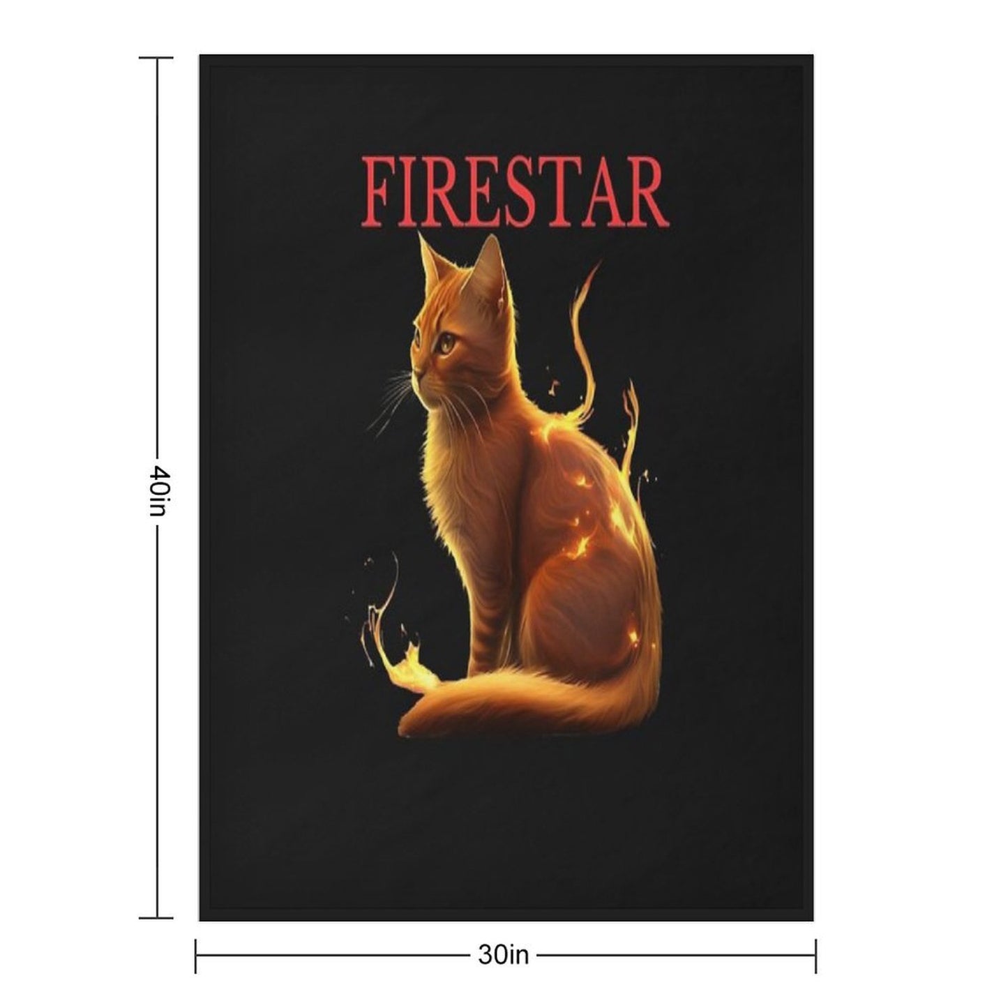 Warrior Cats - Firestar Lightweight Throw Blanket