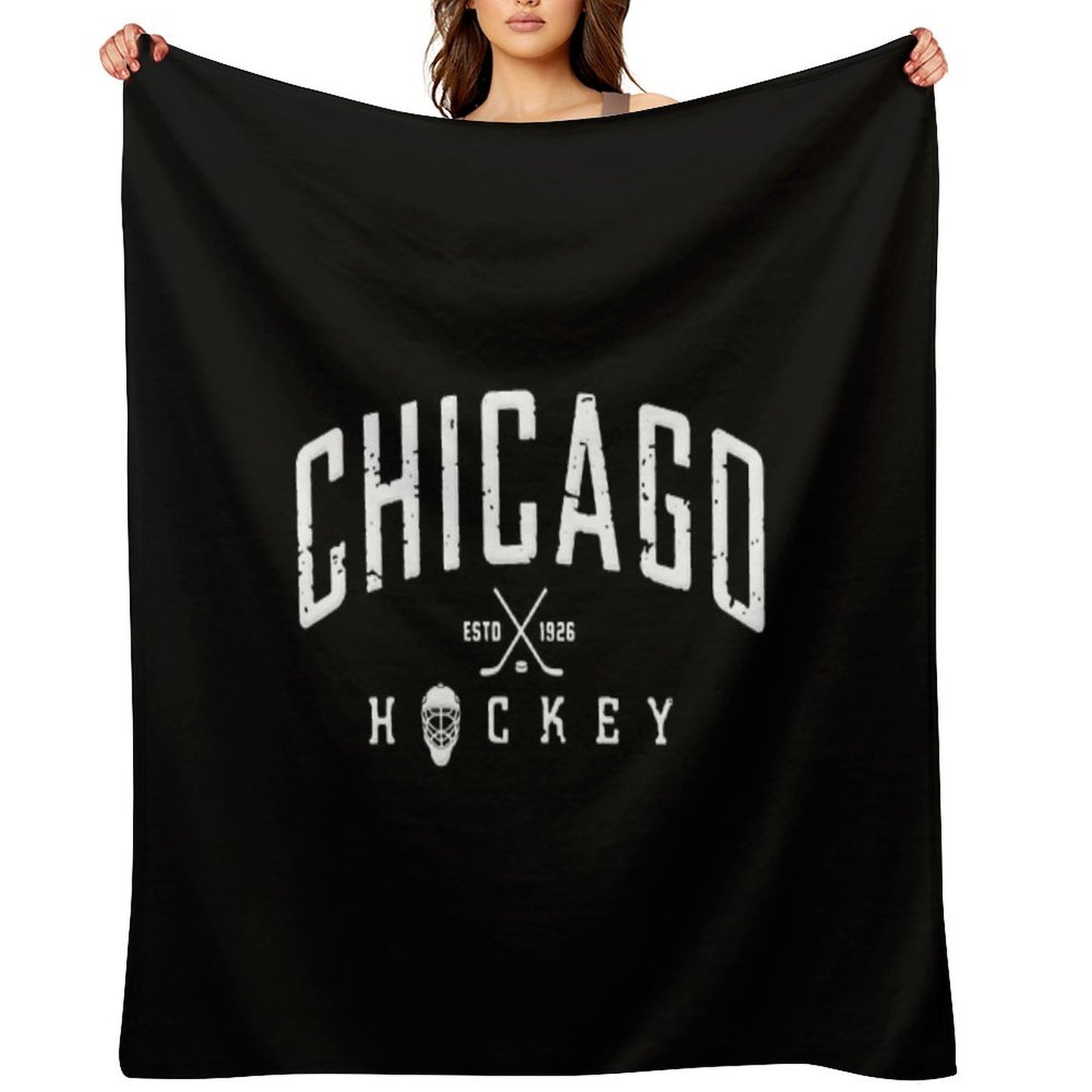 Chicago Blackhawks Hockey Velvety-soft Throw Blanket