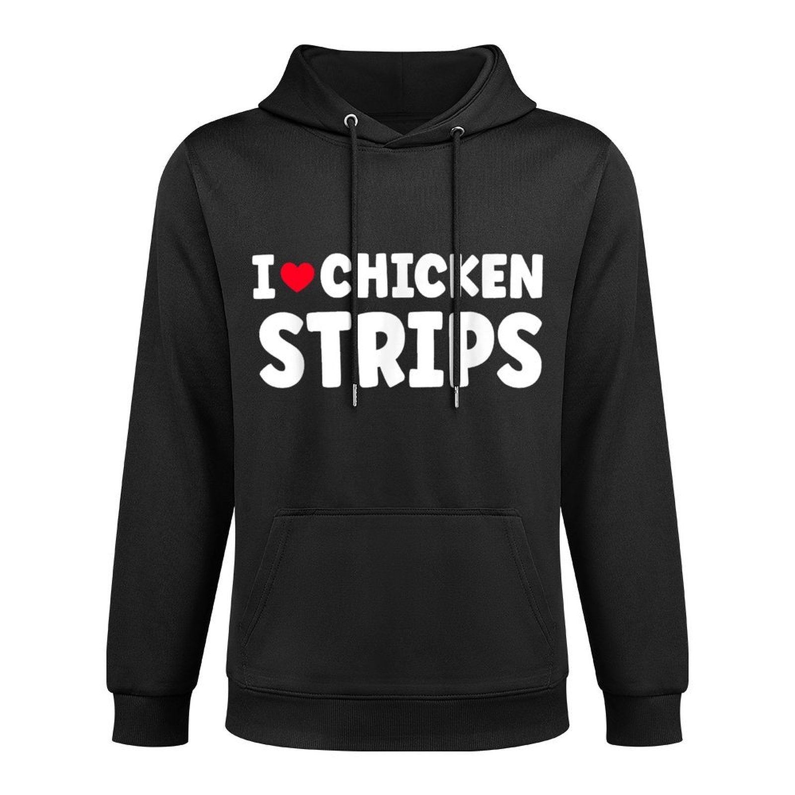 I Heart Love Chicken Strips Food All-Day Comfort Hoodie