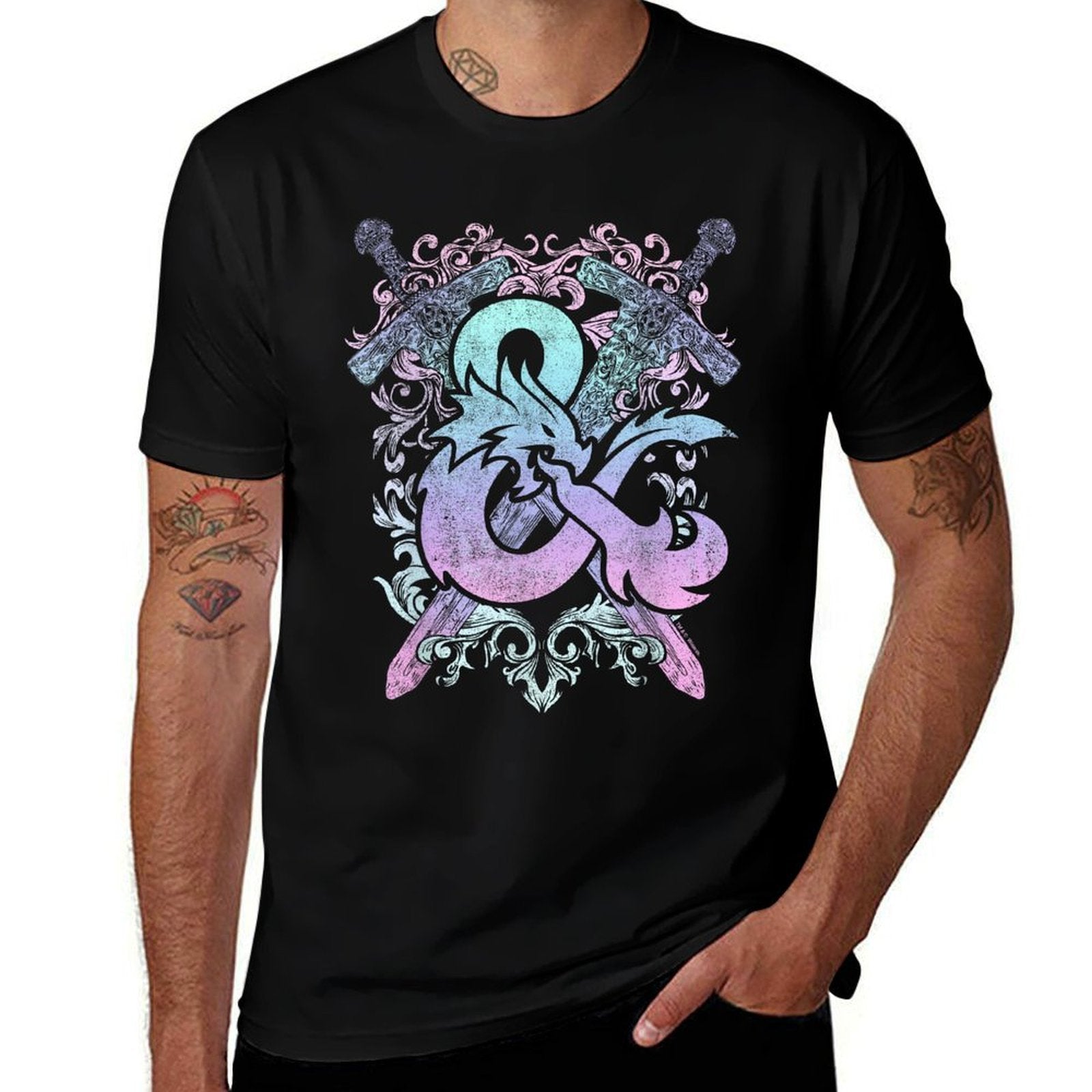 Dungeons  Dragons Ampersand Pastel Logo Comfortable T-Shirt