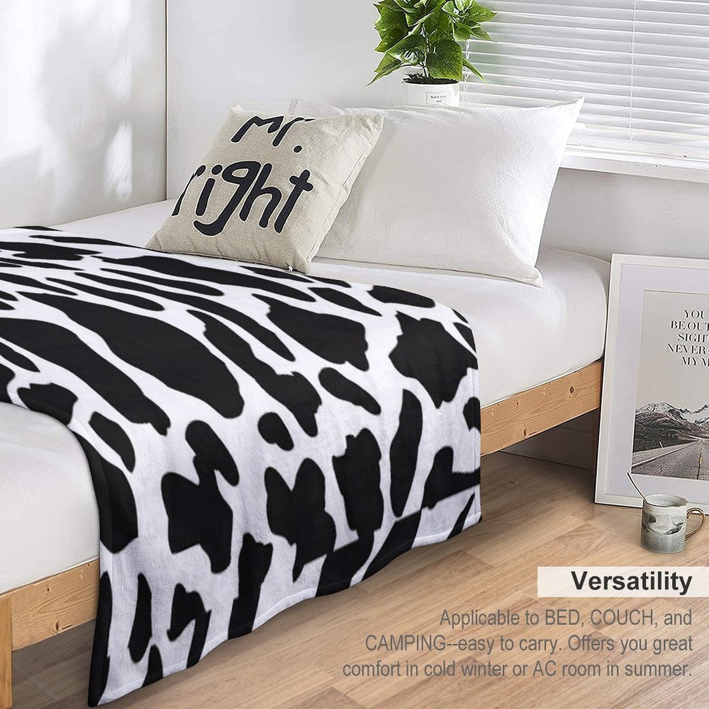 Leopard Cow Texture Quick-dry Throw Blanket