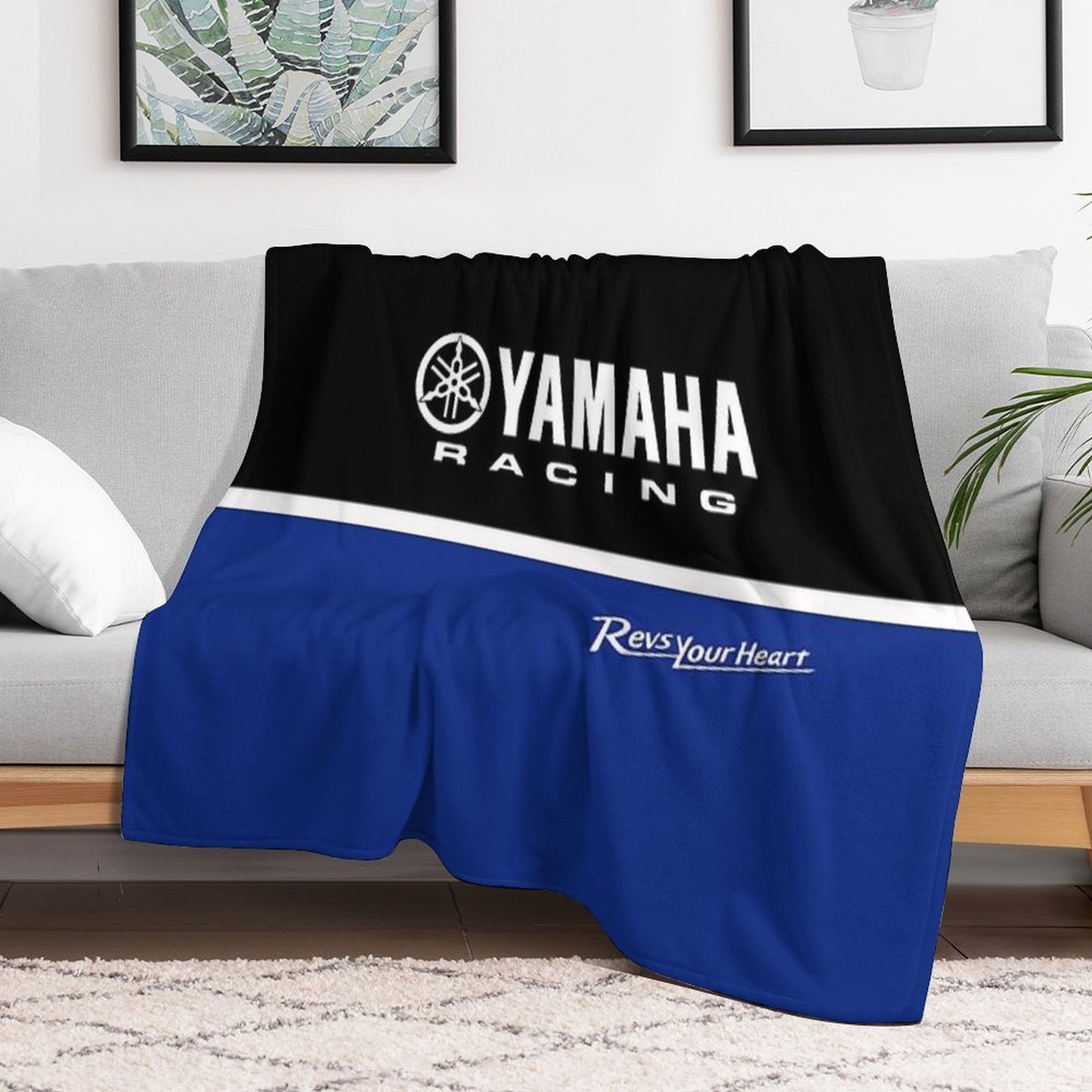 YAMAHA Race Gift-ready Throw Blanket