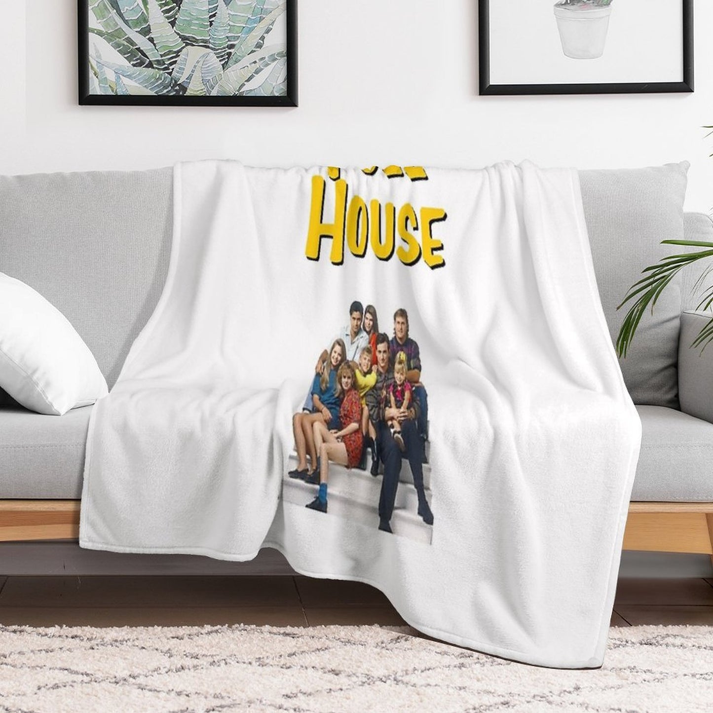 Full House (Sticker 2 Pack) Durable Throw Blanket