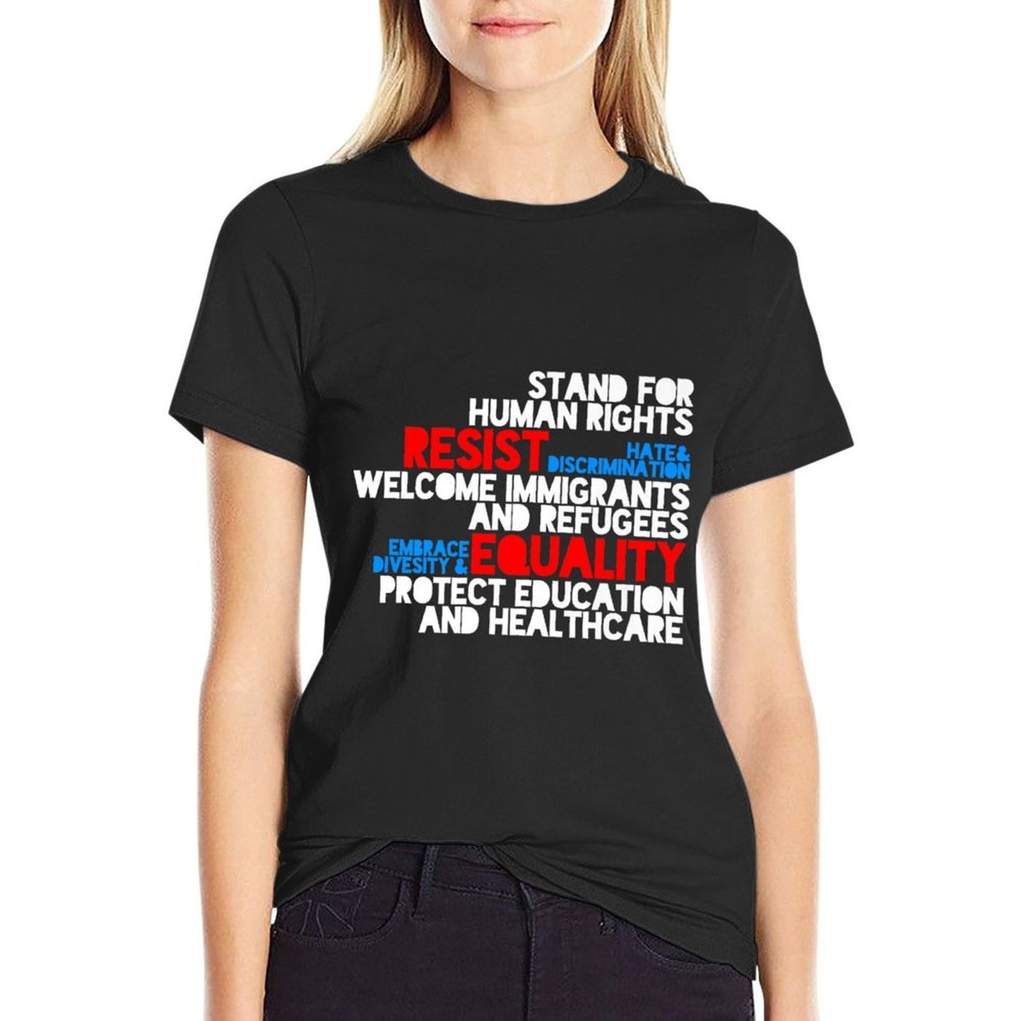 Anti Trump Protest T Shirt, Political T Shirt, Trump Shirt Fade-proof Color T-Shirt