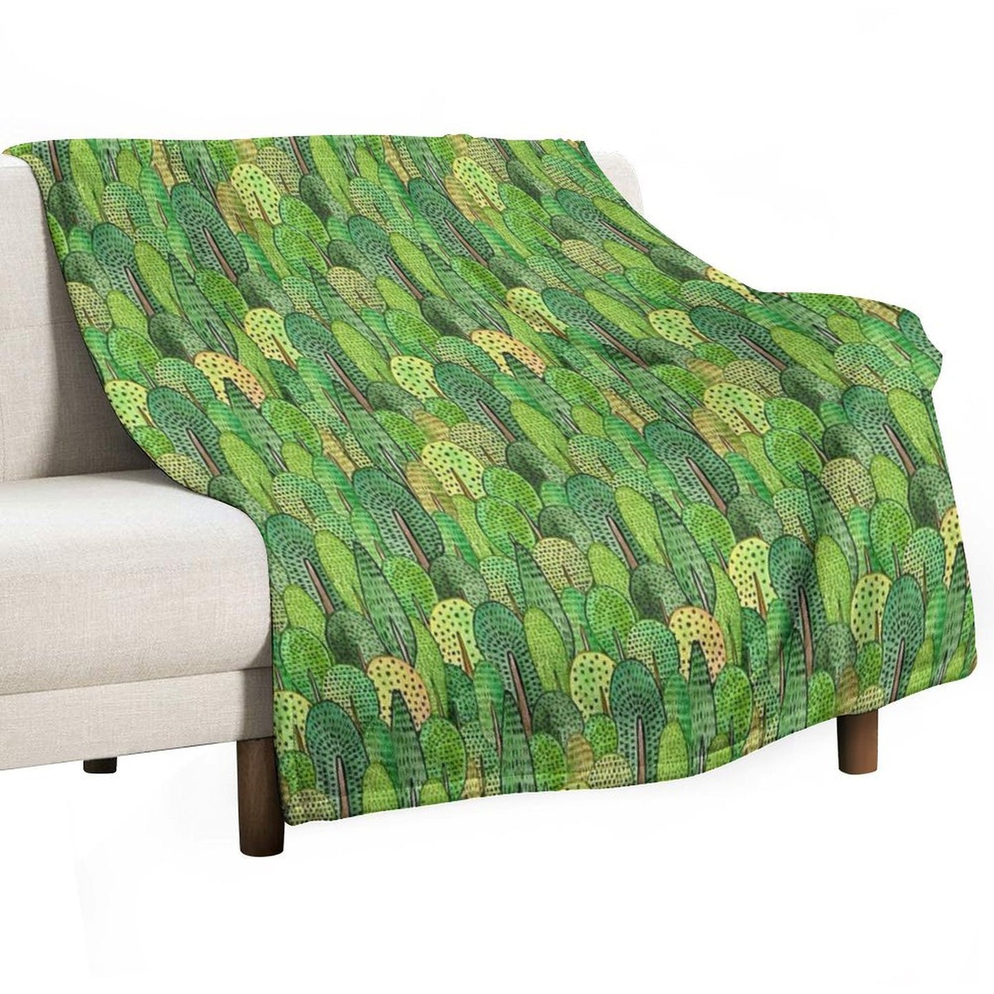 Watercolor Forest Gift-ready Throw Blanket