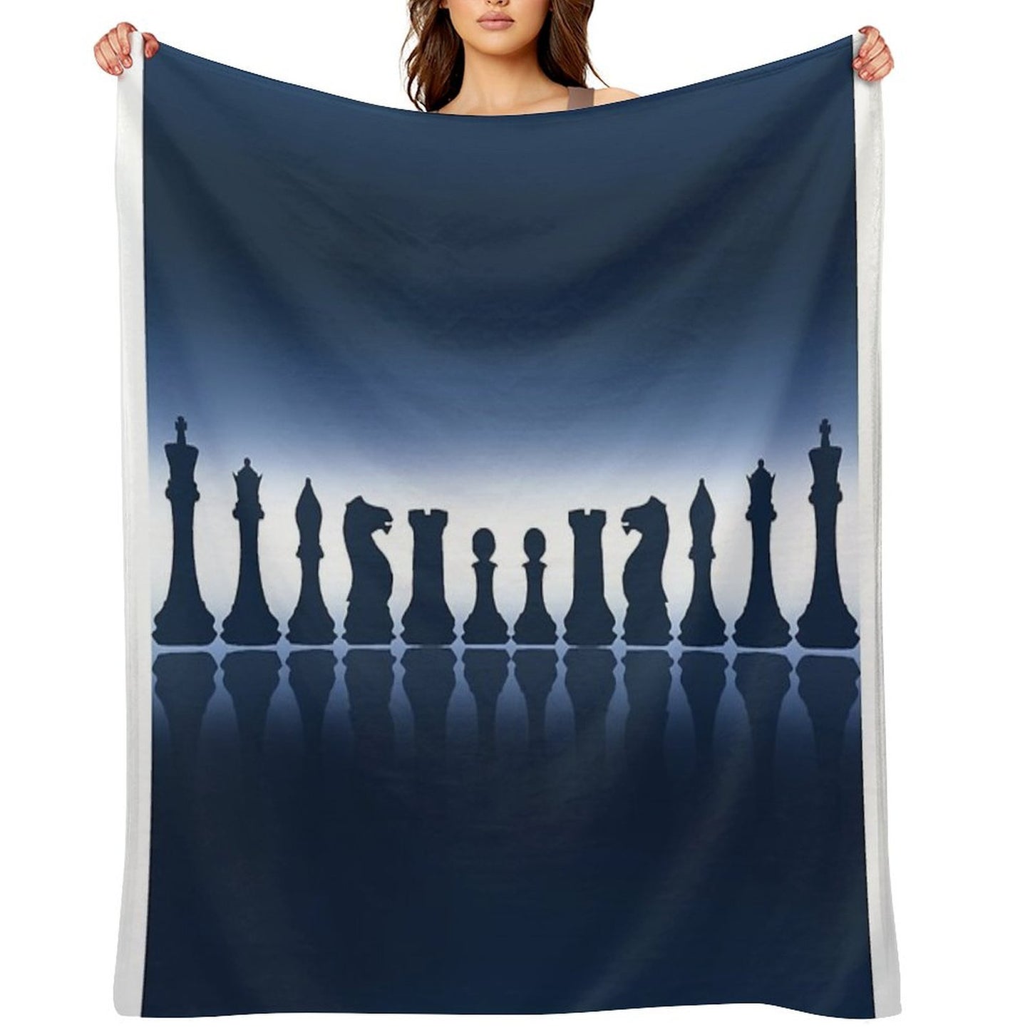 Chess Pieces Lightweight Throw Blanket