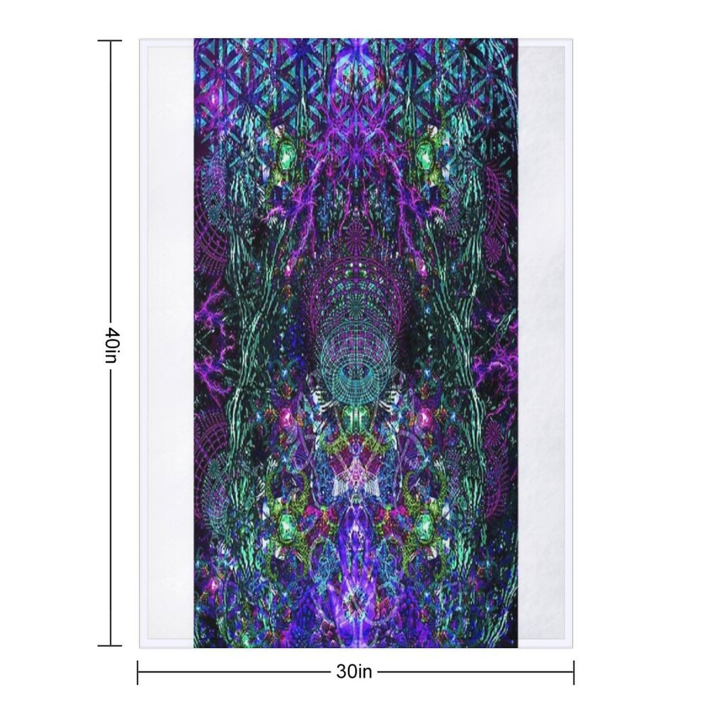 Hands To The Cosmos Wrinkle-free Throw Blanket