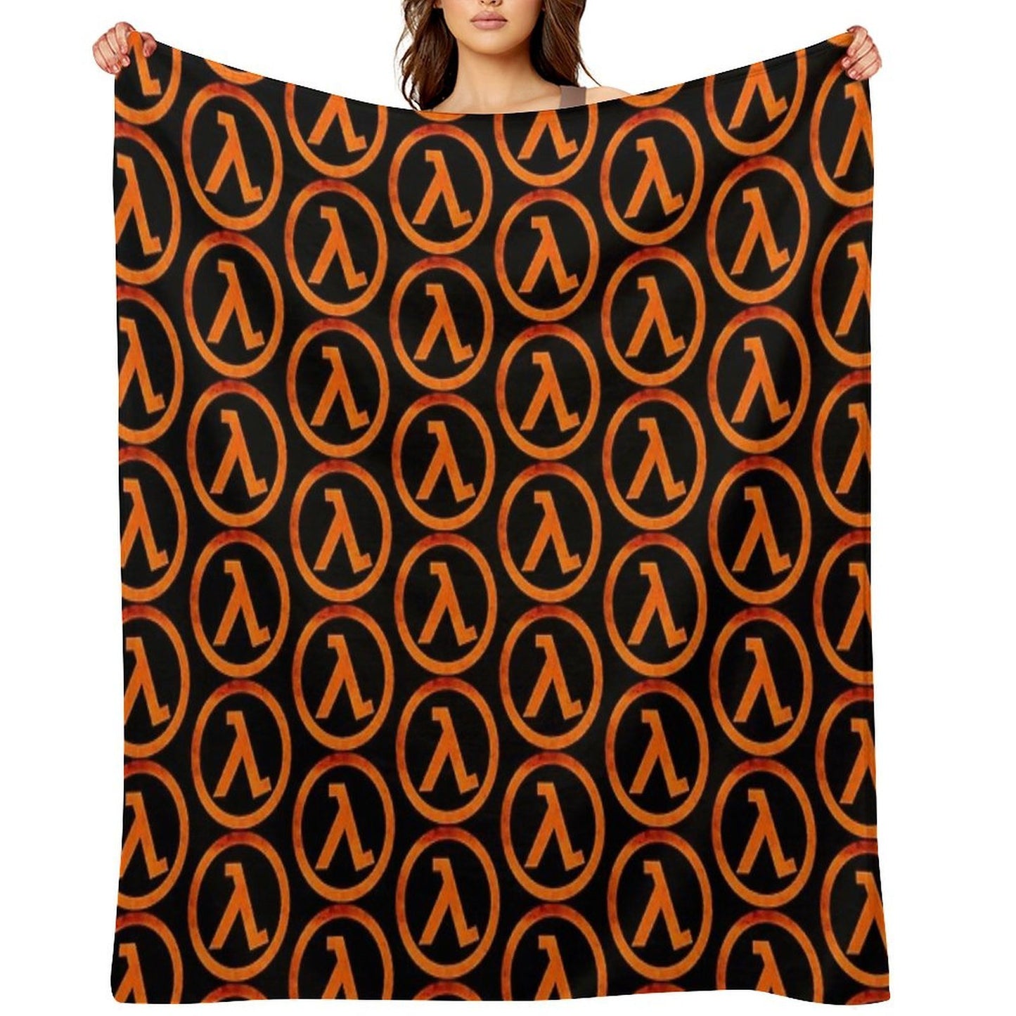 -GAMING- Half Life Rust Logo Shrink-resistant Throw Blanket