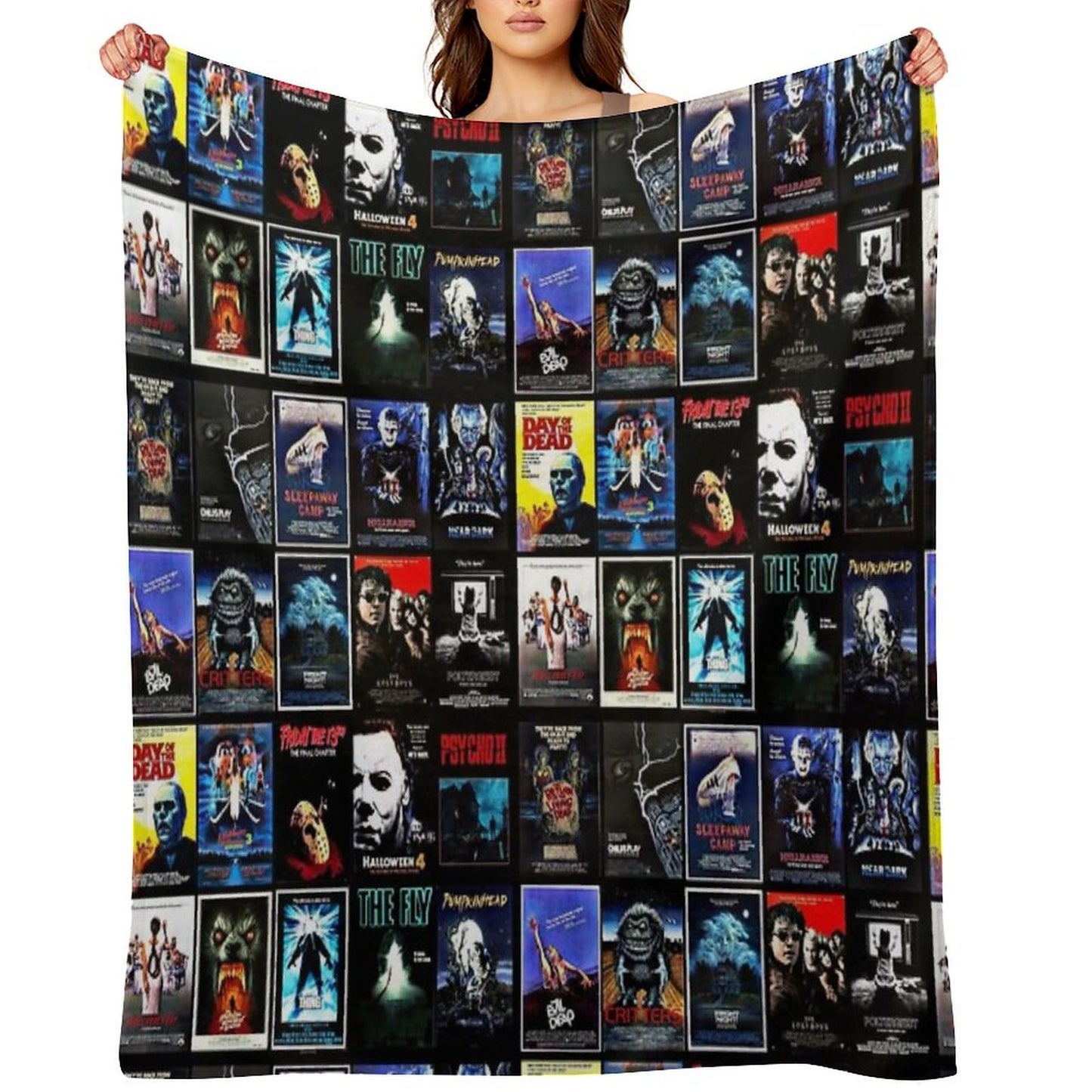 1980s Horror Classics Shrink-resistant Throw Blanket