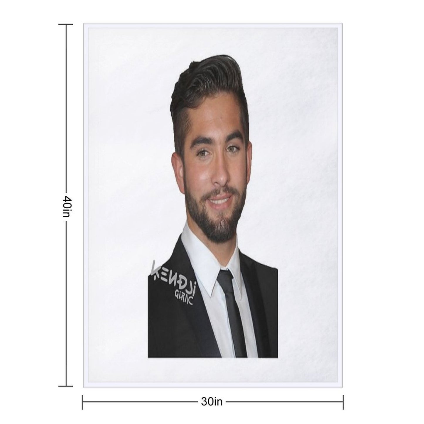 Kendji Girac Machine-washable Throw Blanket