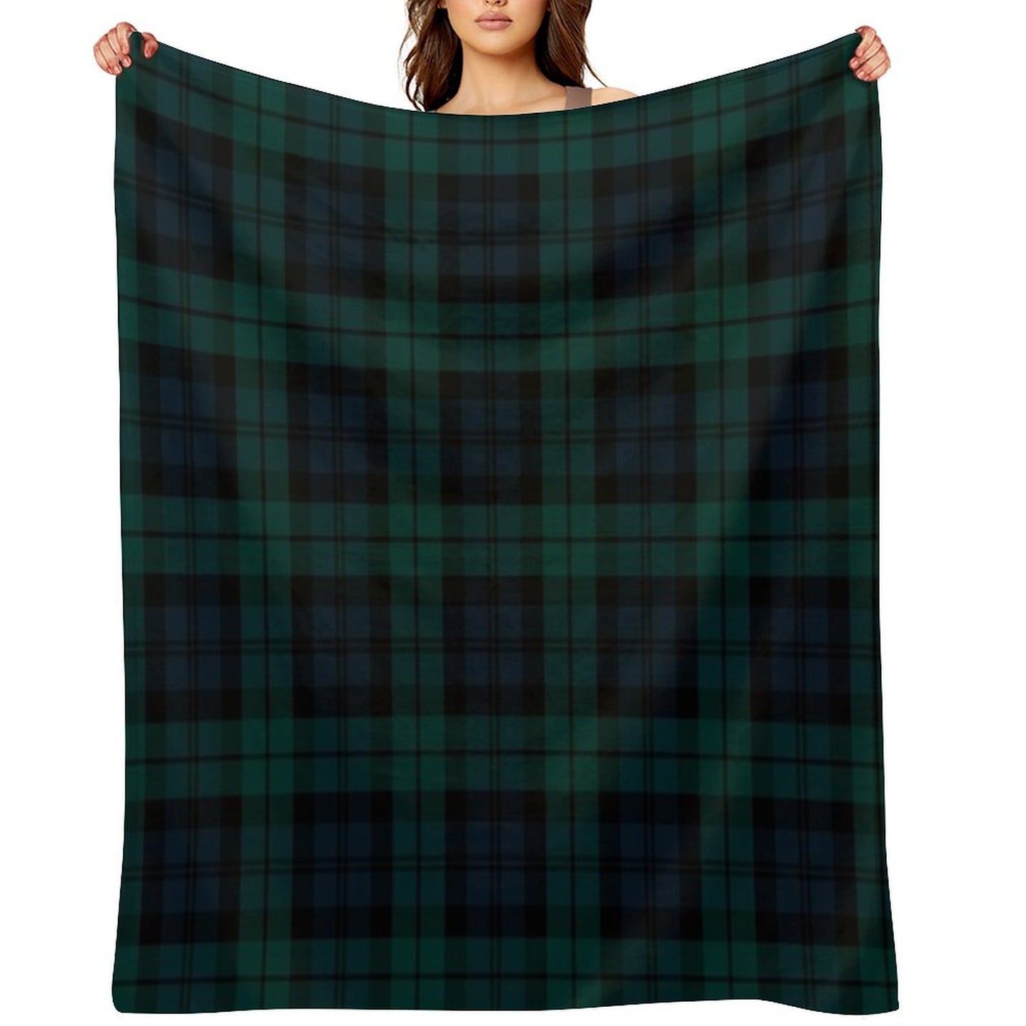 Black Watch Tartan Plaid Pattern Comfort Throw Blanket