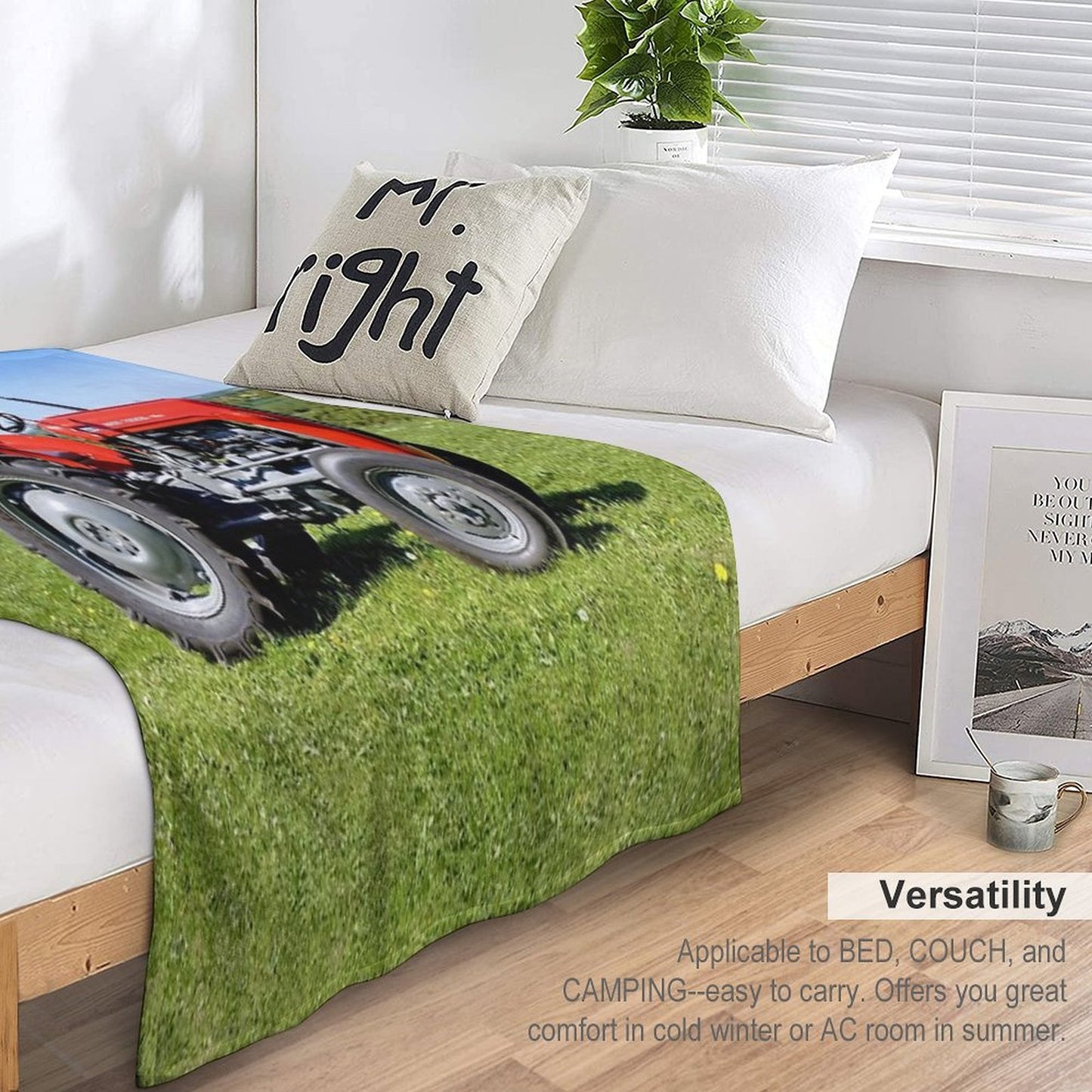 Massey Ferguson 35 Tractor Versatility Throw Blanket
