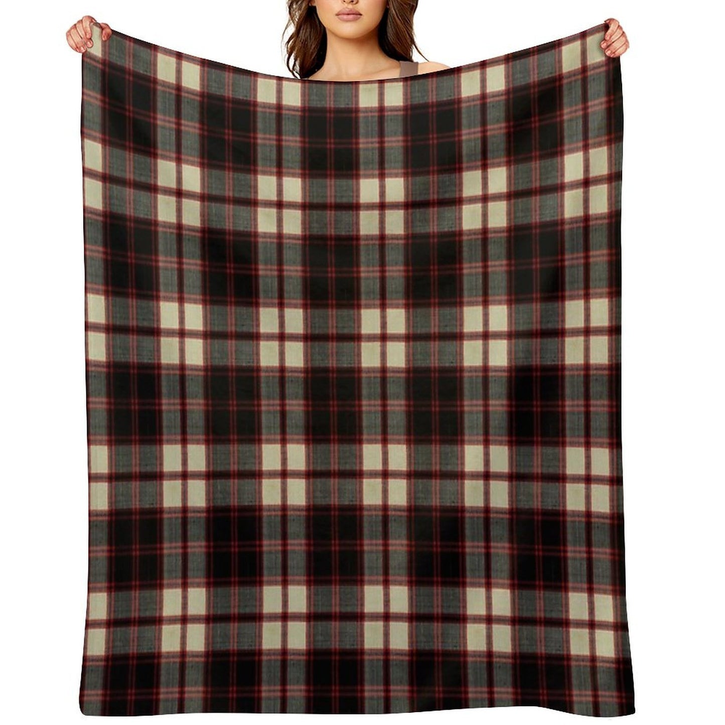 Macpherson Clan Tartan Multi-functional Throw Blanket
