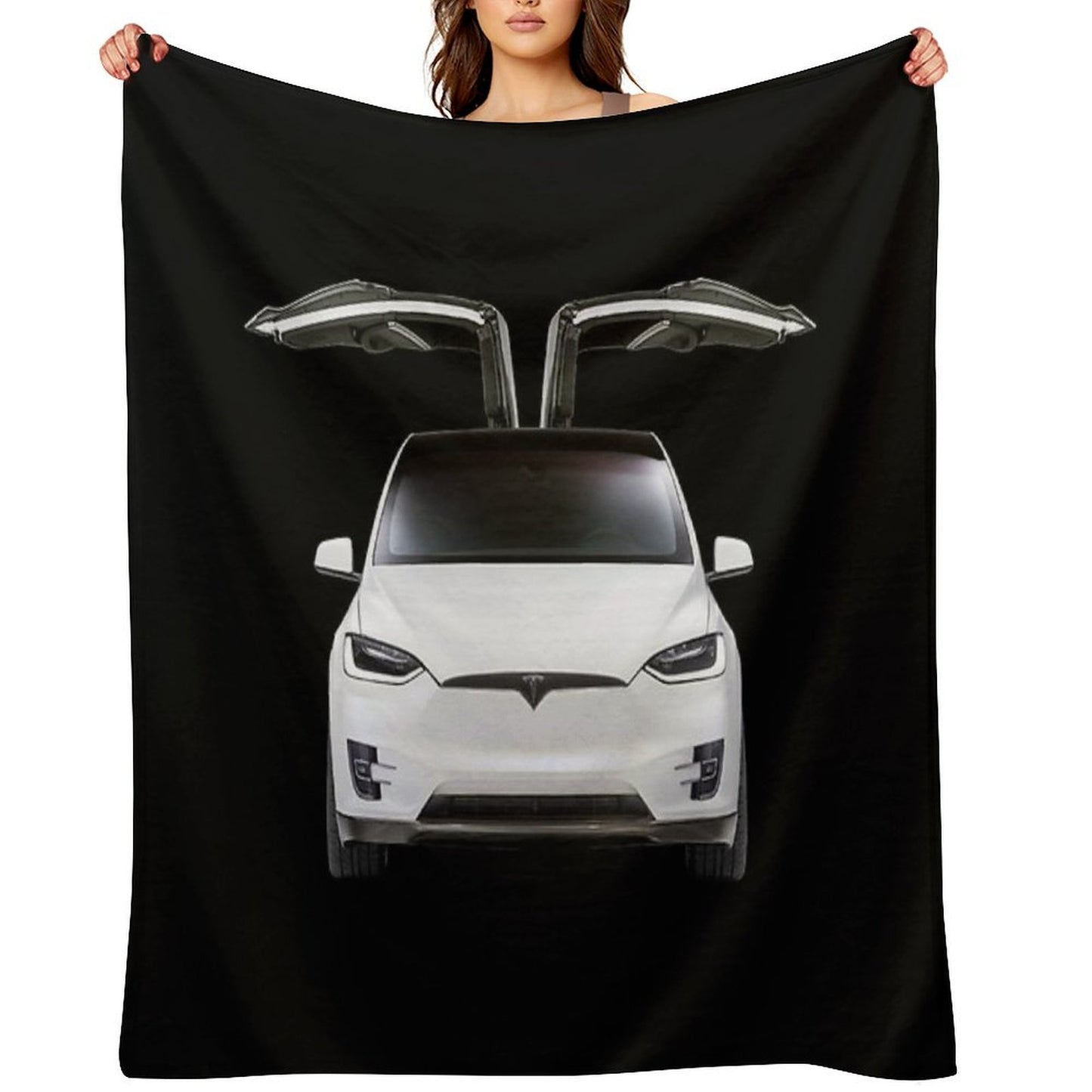 Model X, Tesla Model X Easy Care Throw Blanket