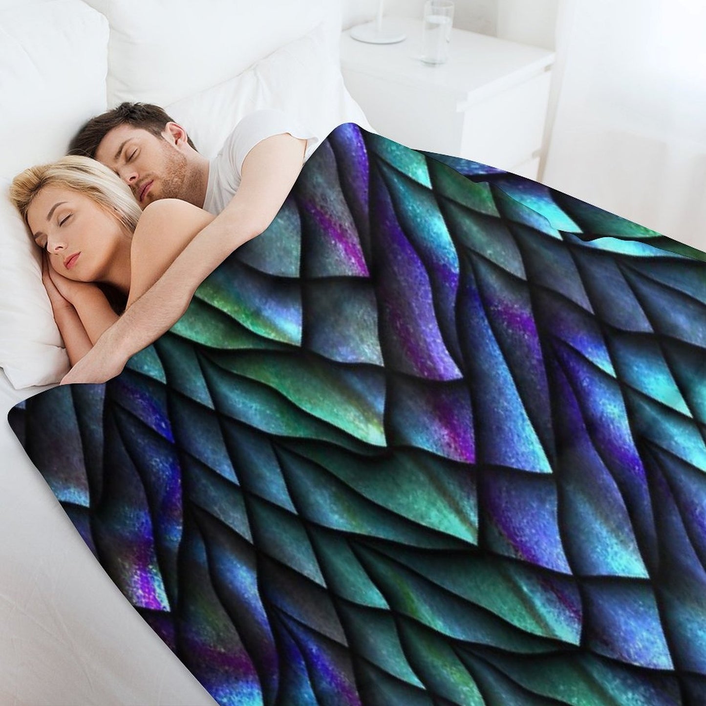 Dragon Scales Anti-pilling Throw Blanket