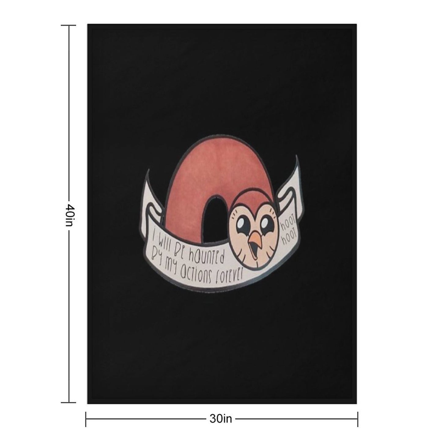 GOOD OWL Perfect Gift Owl House Gift for Fans Wrinkle-free Throw Blanket