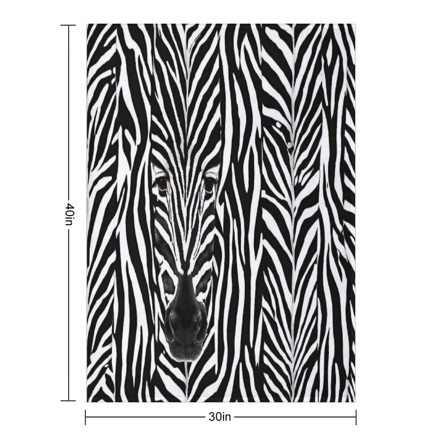 Self-Camouflage Zebra Multi-functional Throw Blanket