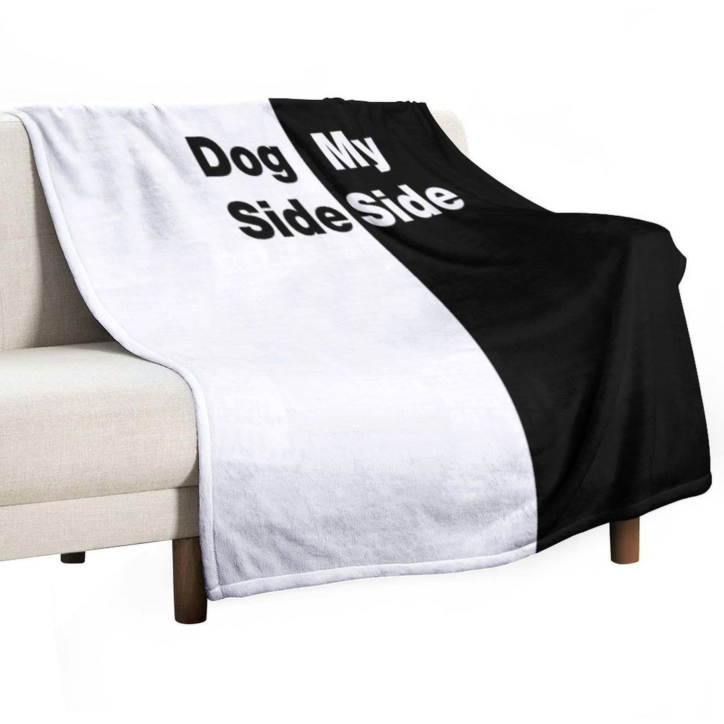Dog Side My Side Durable Throw Blanket
