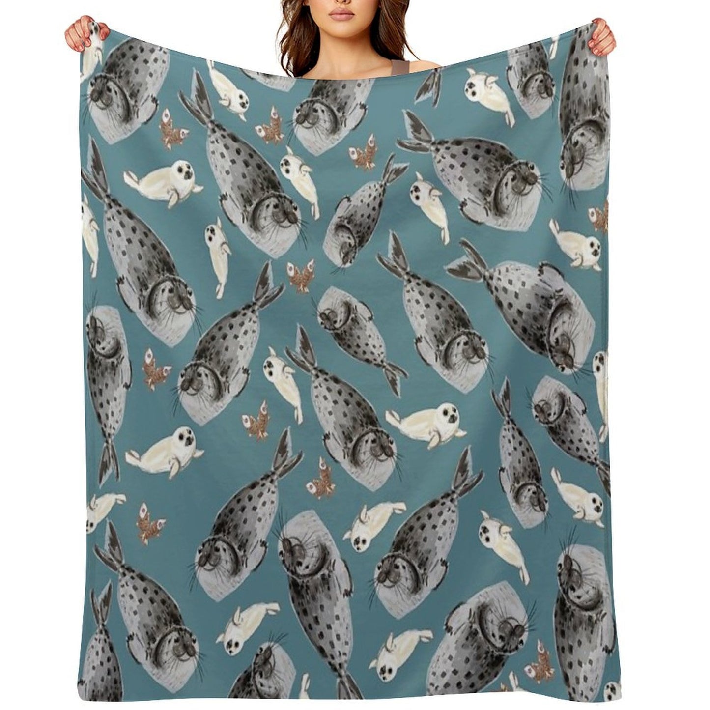 Common Seal Eco-conscious Throw Blanket
