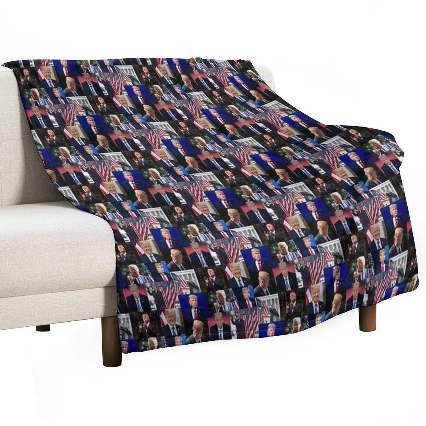 Trump Machine-washable Throw Blanket