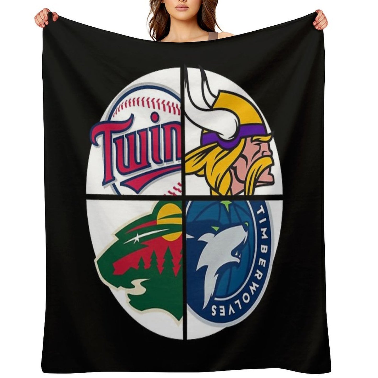 Minnesota Sports Shrink-resistant Throw Blanket