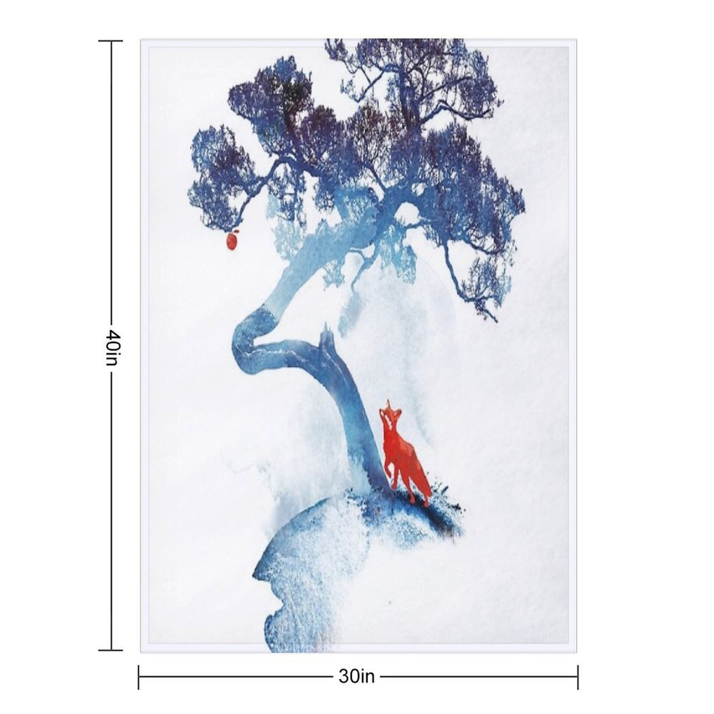 The Last Apple Tree Anti-pilling Throw Blanket