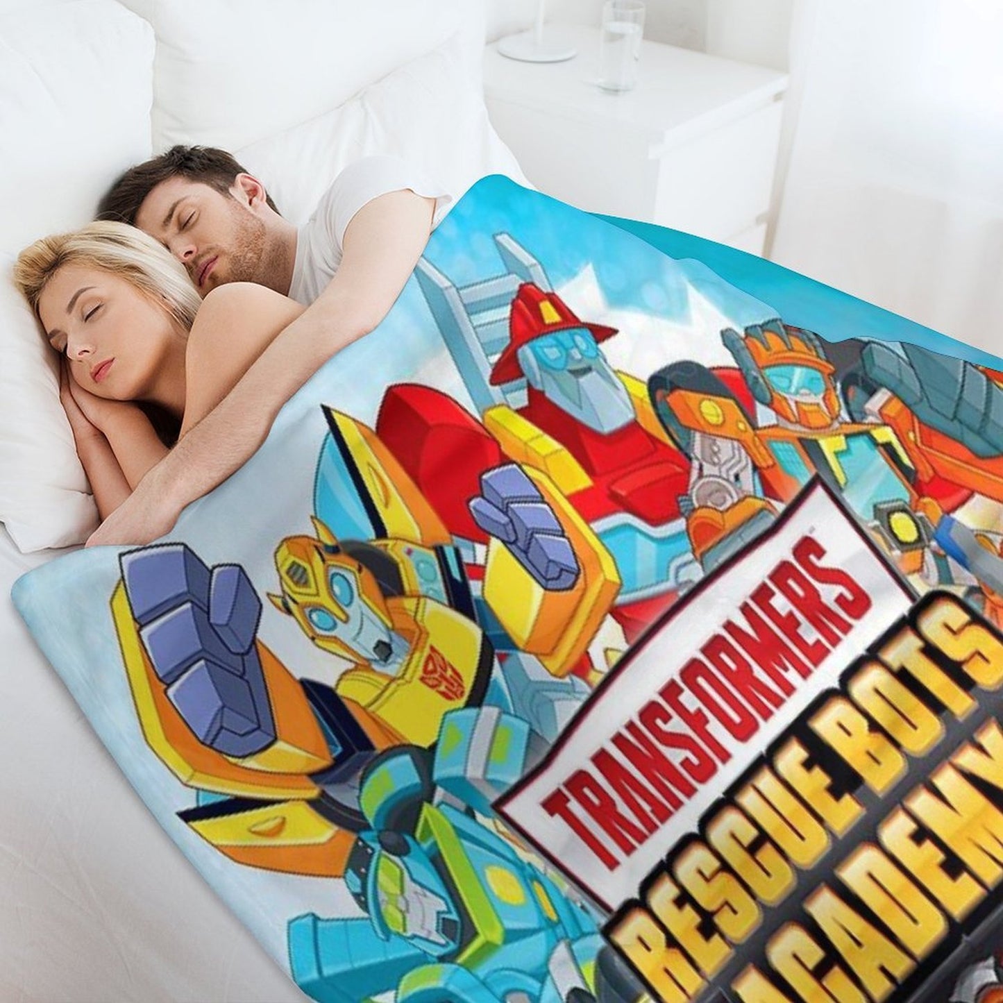 Transformers Rescue Bots Academy Lightweight Throw Blanket