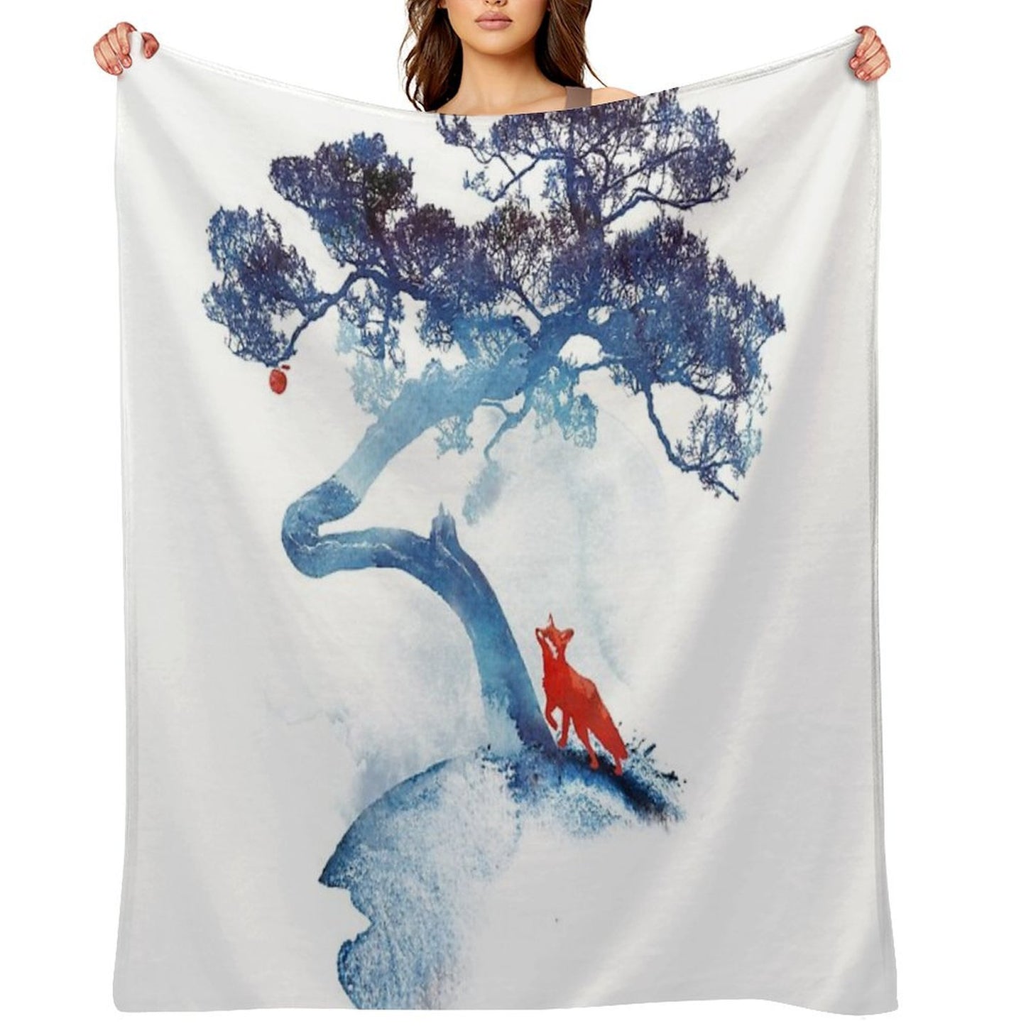 The Last Apple Tree Anti-pilling Throw Blanket