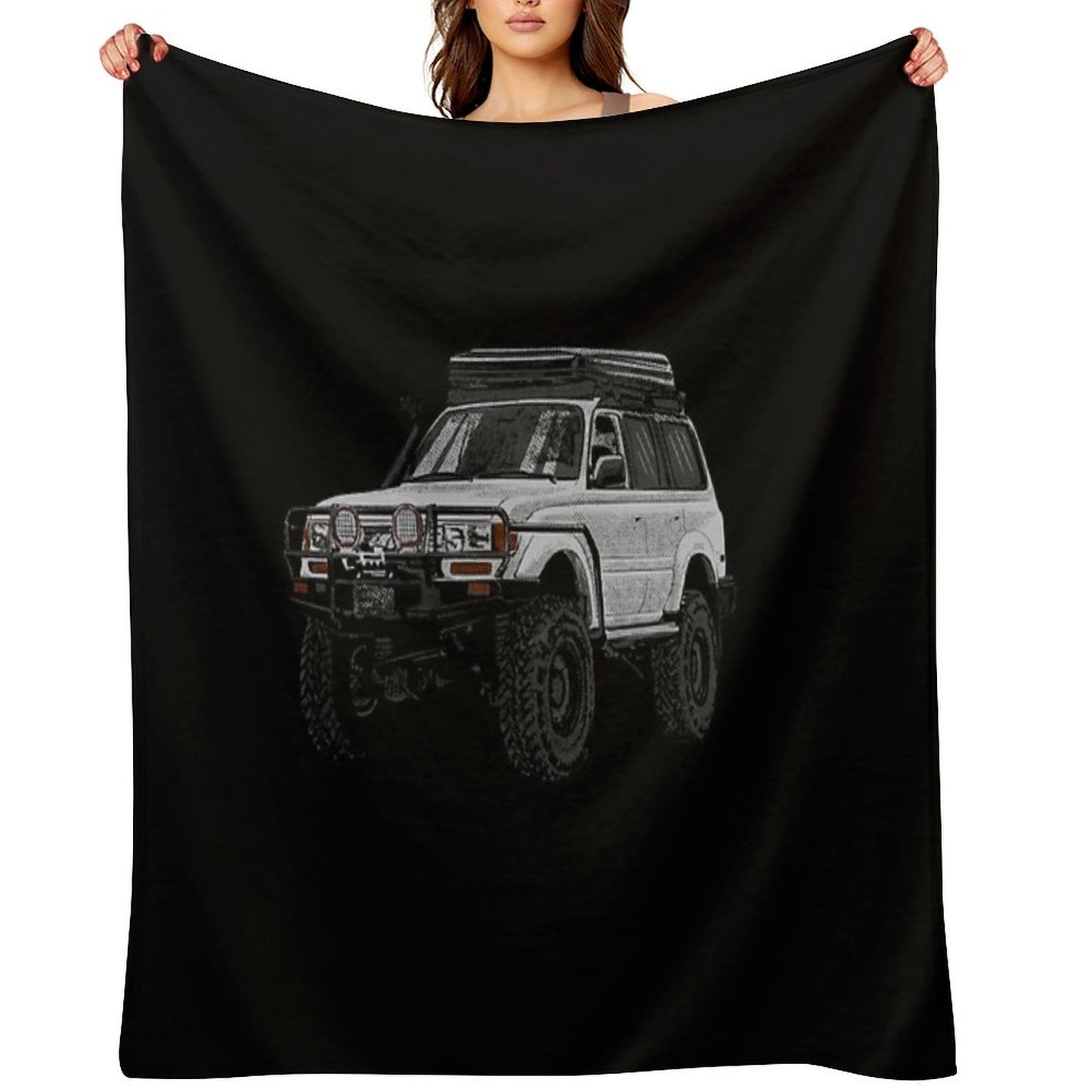 Landcruiser T-ShirtLc80 Yota Quick-dry Throw Blanket