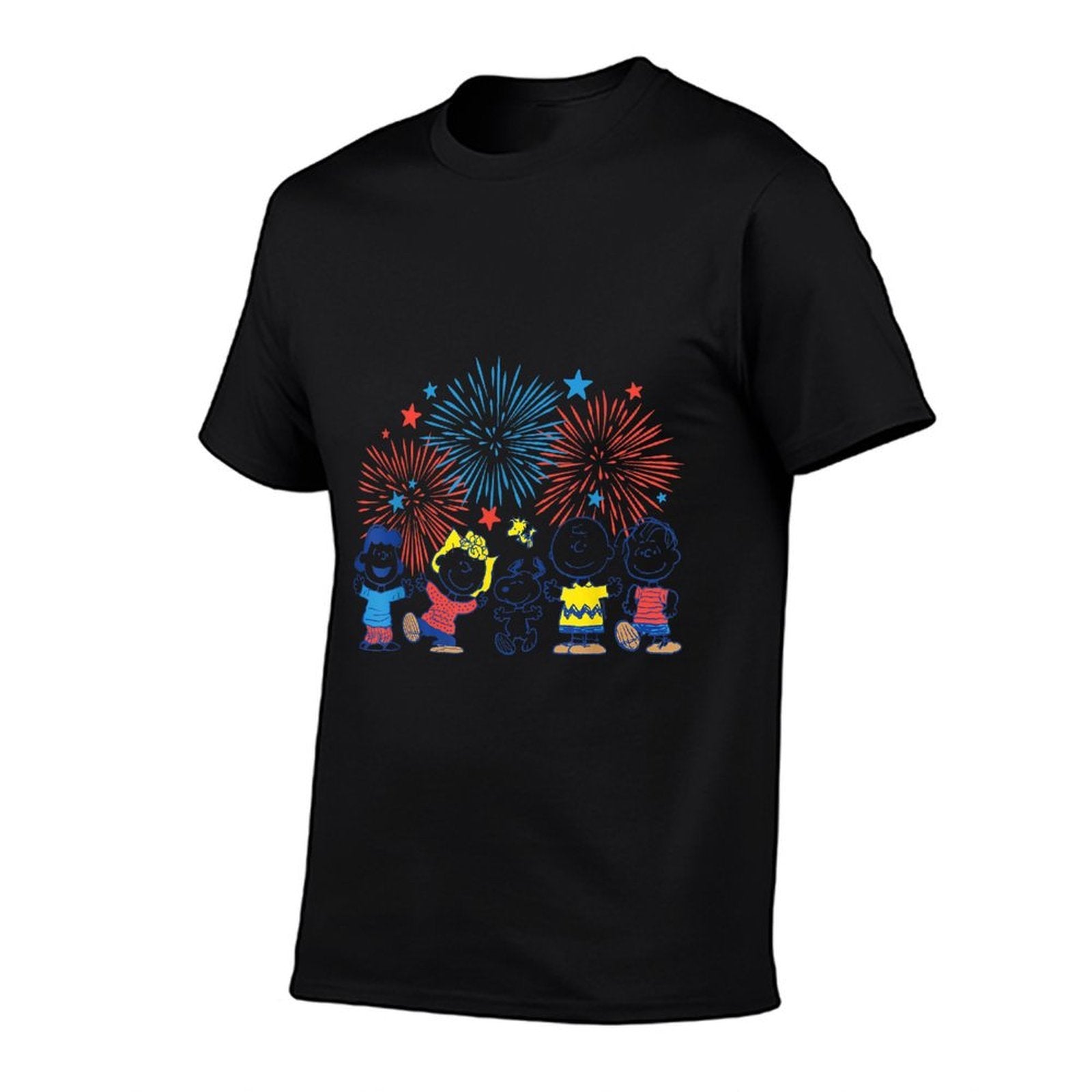 Peanuts - Snoopy Charlie Brown Linus Lucy Sally Fireworks  Moisture-wicking T-Shirt