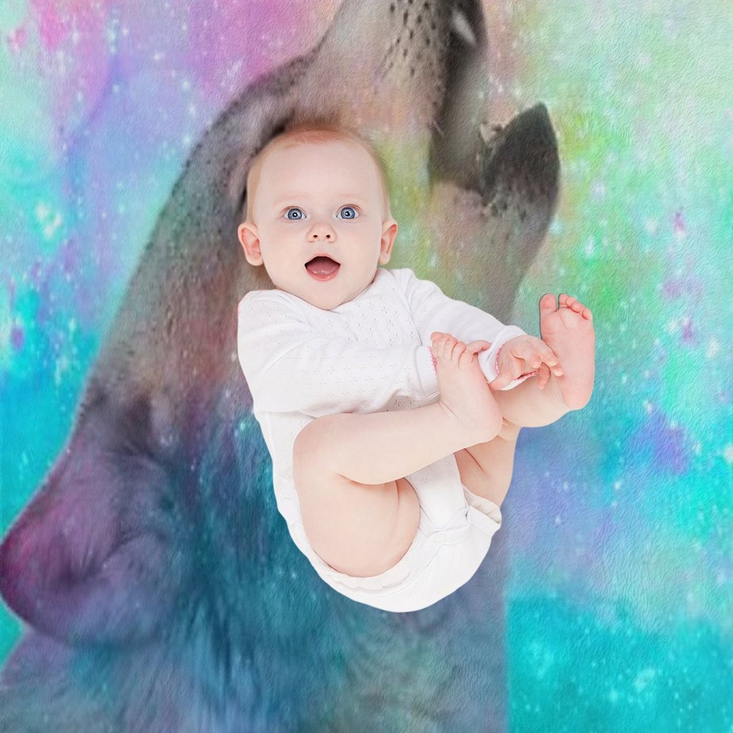 Breathing Dreams Like Air Travel-friendly Throw Blanket