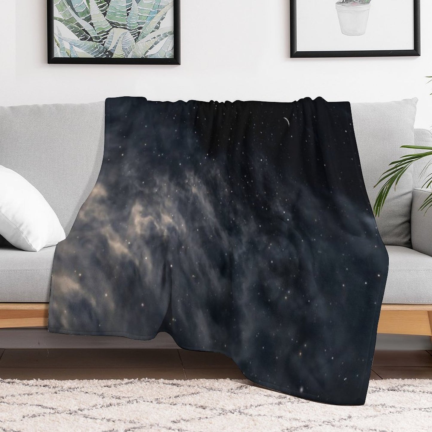 Melancholy Shrink-resistant Throw Blanket