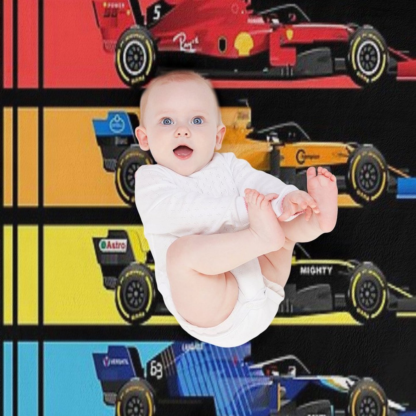 Formula Racing Cars 2023 Machine-washable Throw Blanket