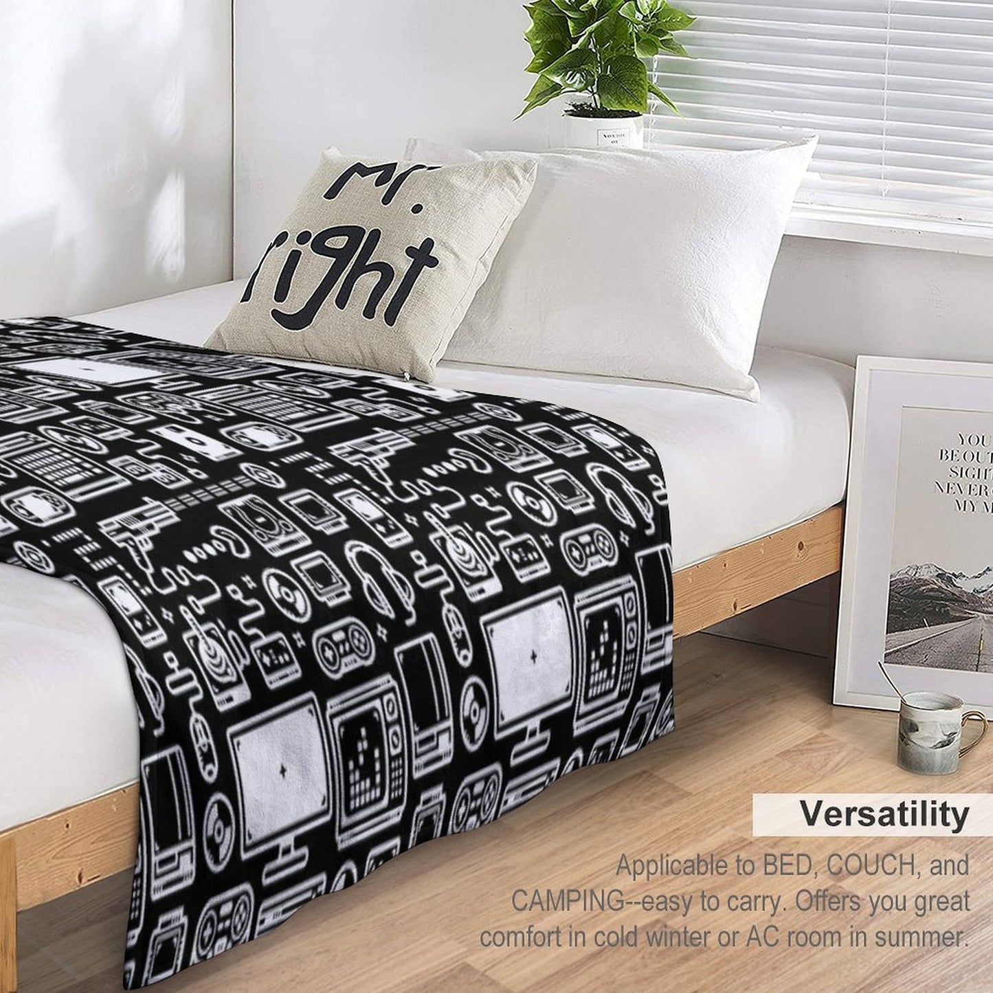 Retro Gamer Video Game Consoles, PC's, Controllers, Joysticks And Gamepads Multi-functional Throw Blanket
