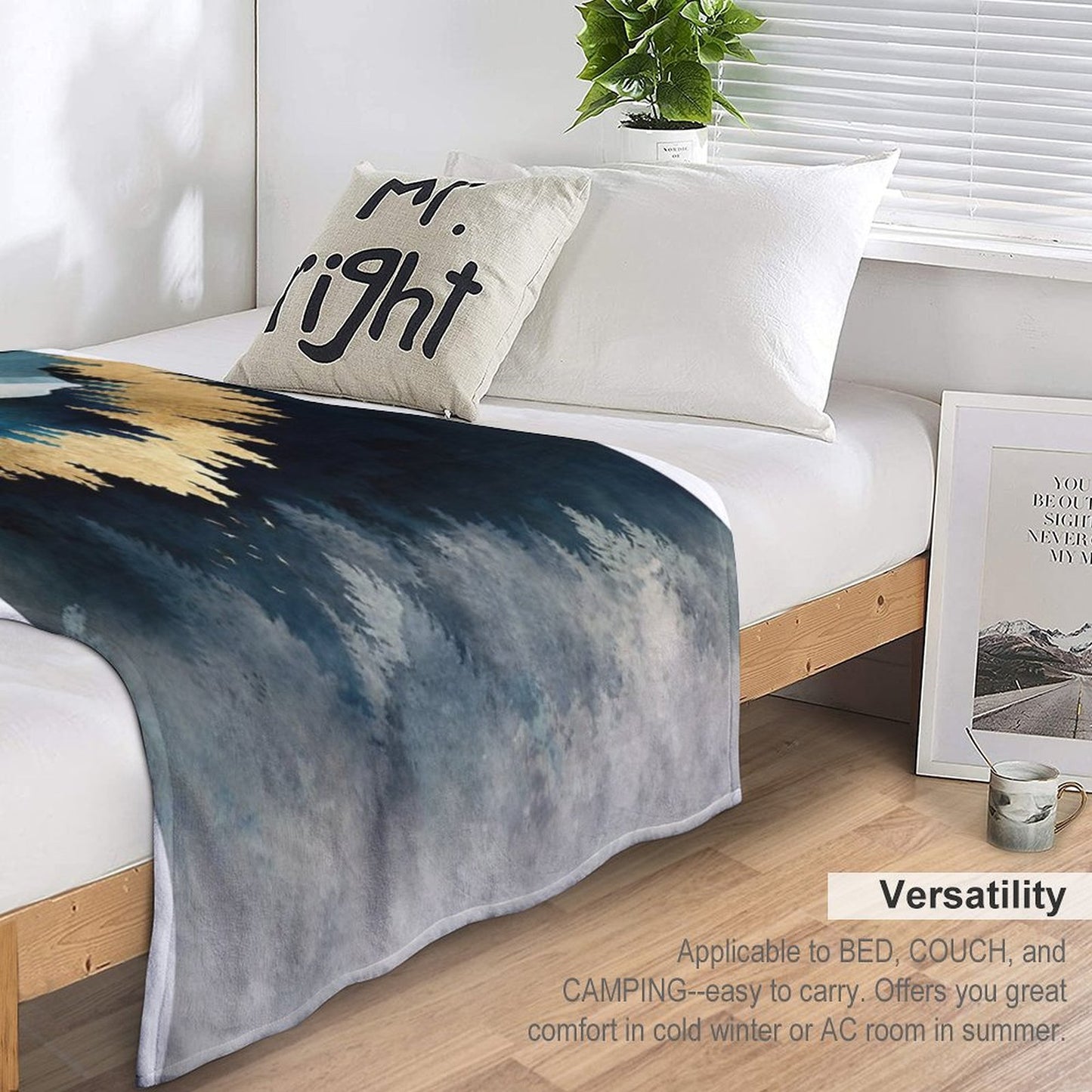 Indigo Night Durable Throw Blanket