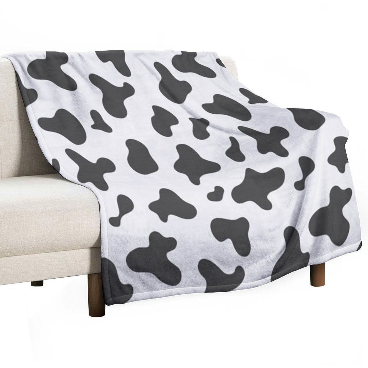 Kawaii Cow Pattern Lightweight Throw Blanket