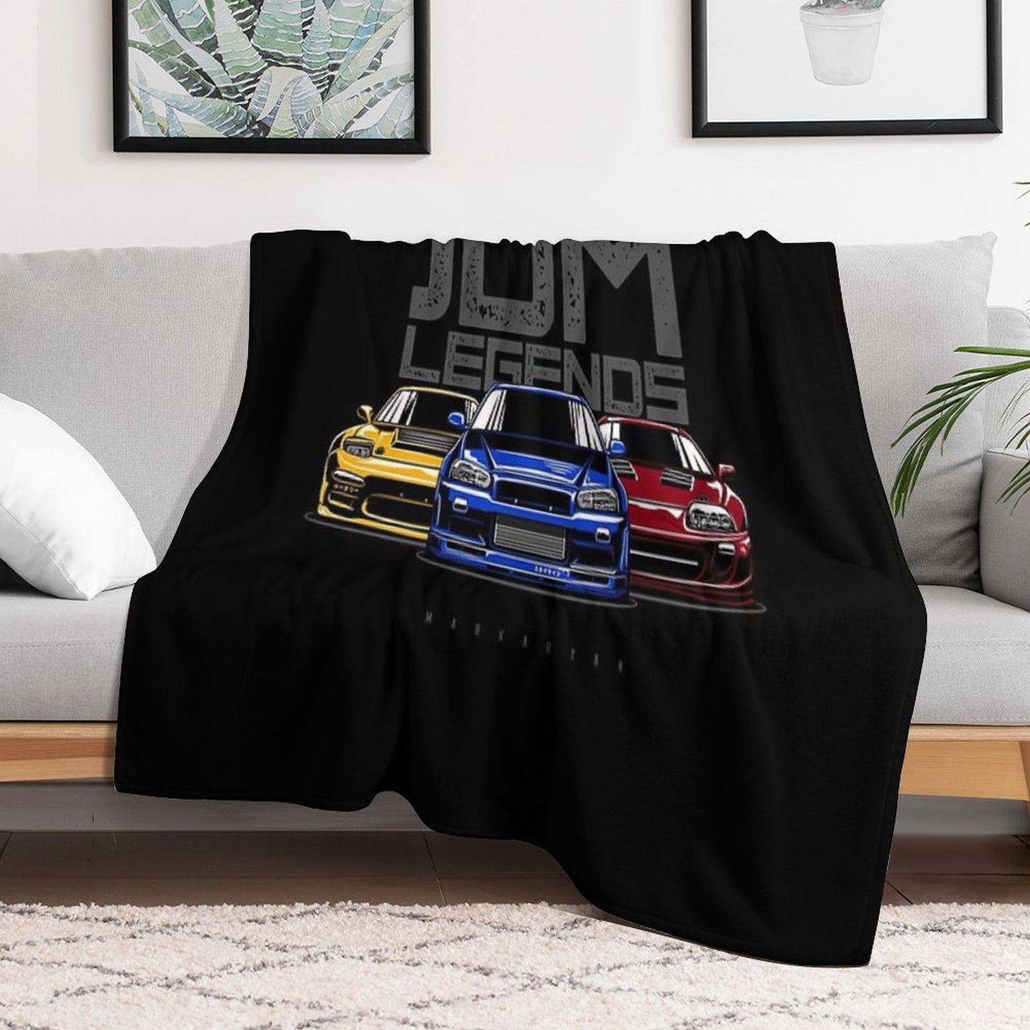 JDM Legend Travel-friendly Throw Blanket