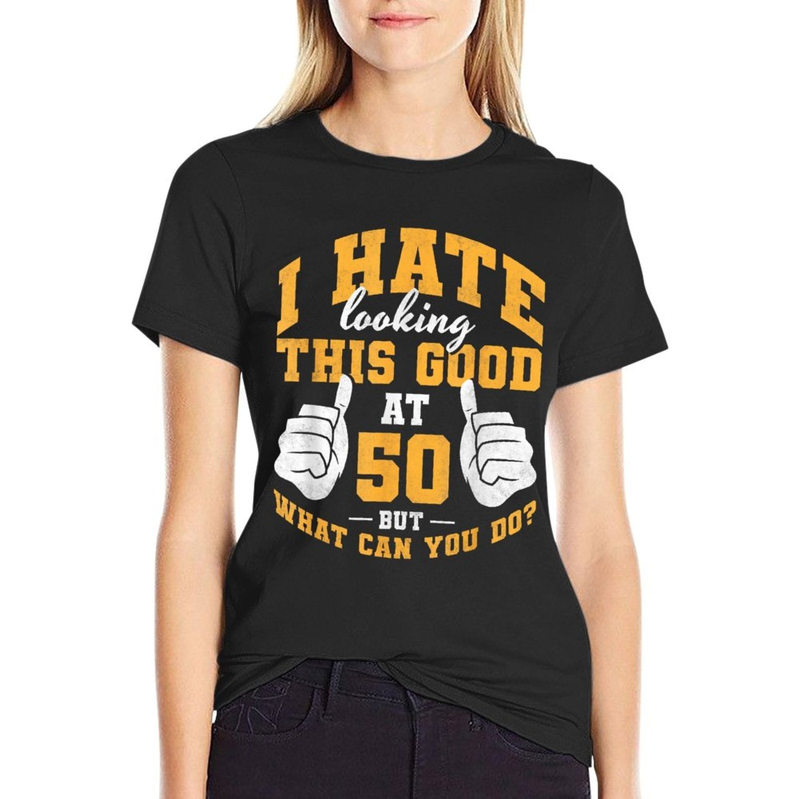 I Hate Looking This Good At 50 Years, Mens 50th Birthday  Trendy Pattern T-Shirt