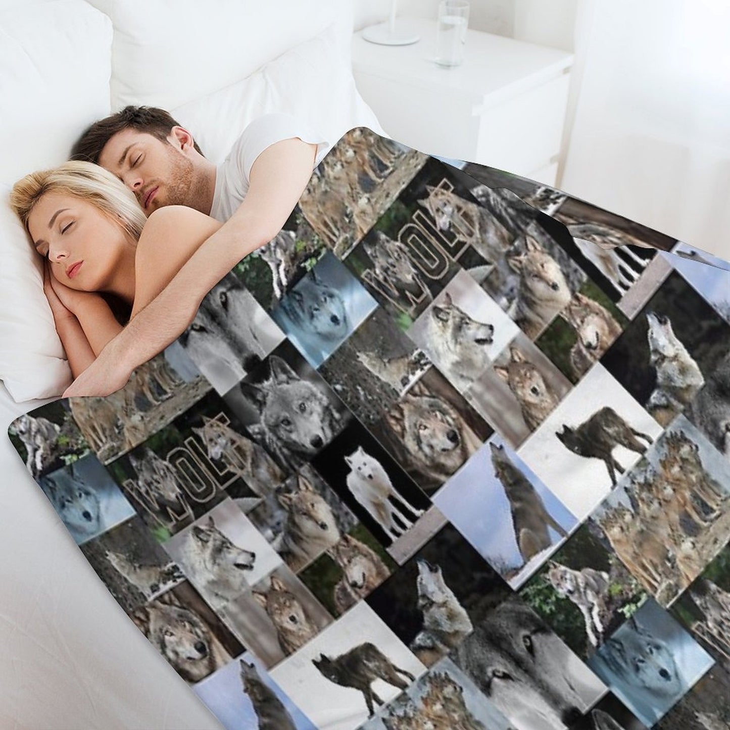 Worrisome Wolves Velvety-soft Throw Blanket