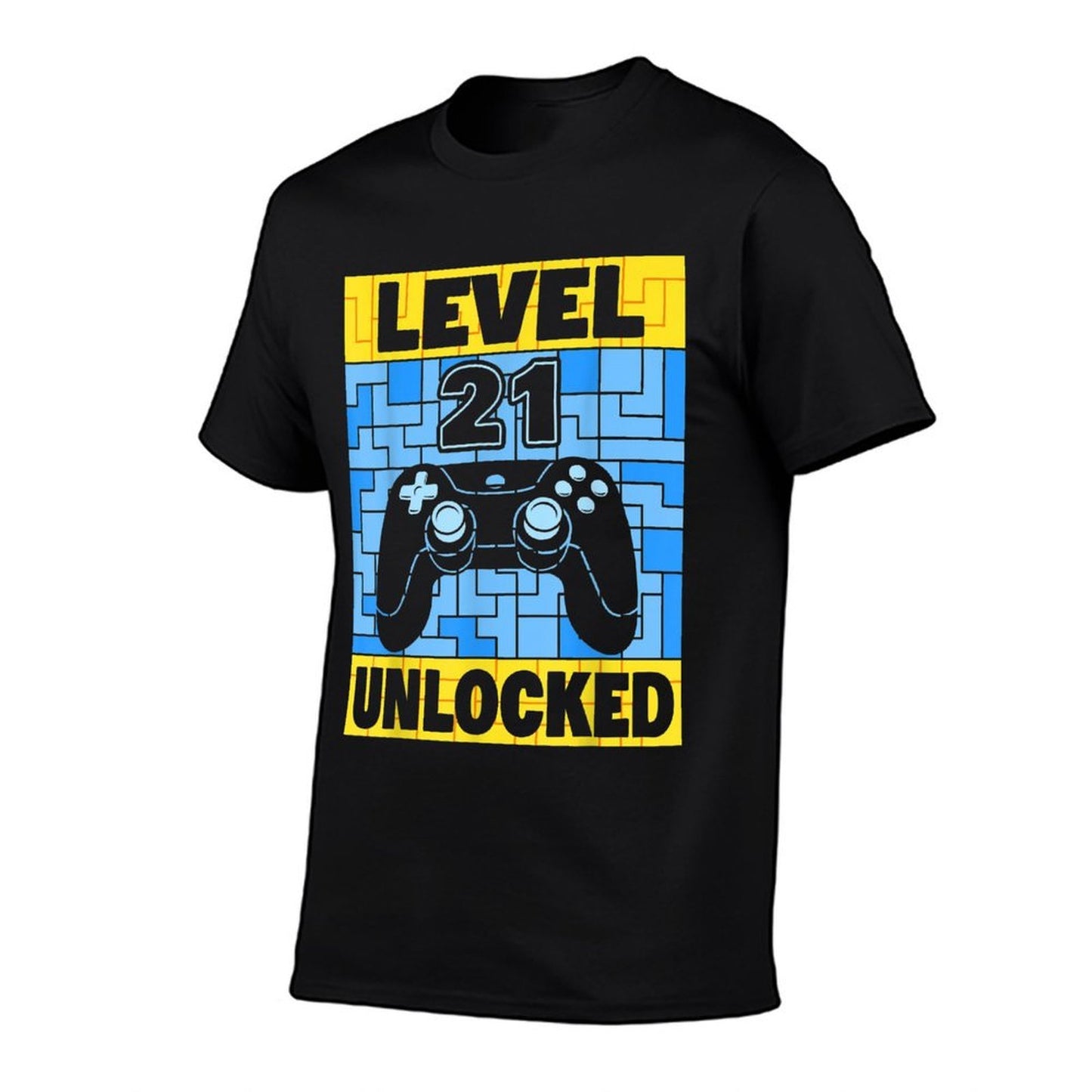 Level 21 Unlocked Gaming 21 Years Old Gamer 21st Birthday Easy-care T-Shirt