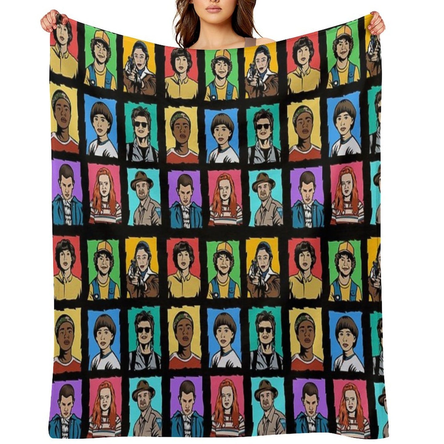 Stranger Things Art Comfort Throw Blanket