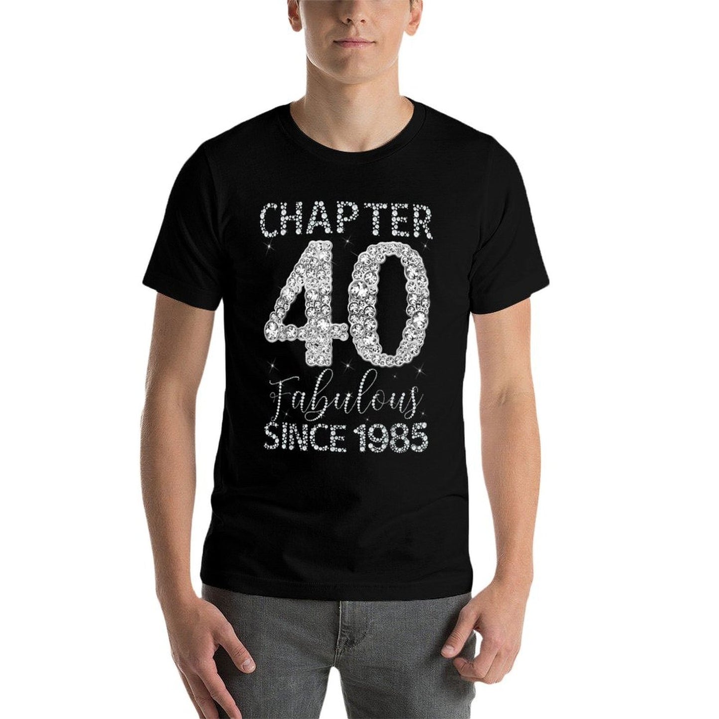 Chapter 40 Fabulous Since 1985 Happy 40Th Birthday Girl Lady High-quality Stitching T-Shirt