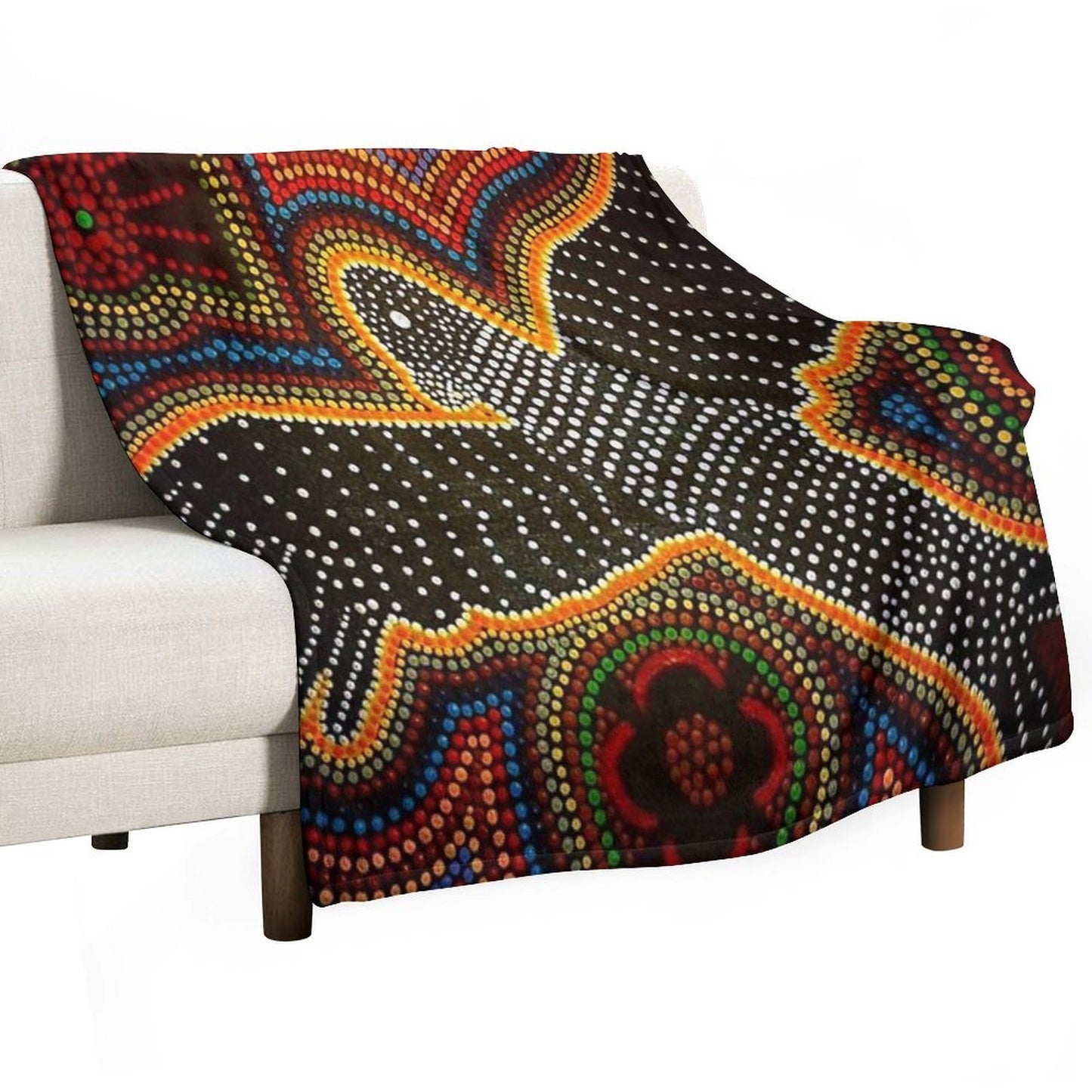 Black Cockatoo - Dreaming Versatility Throw Blanket