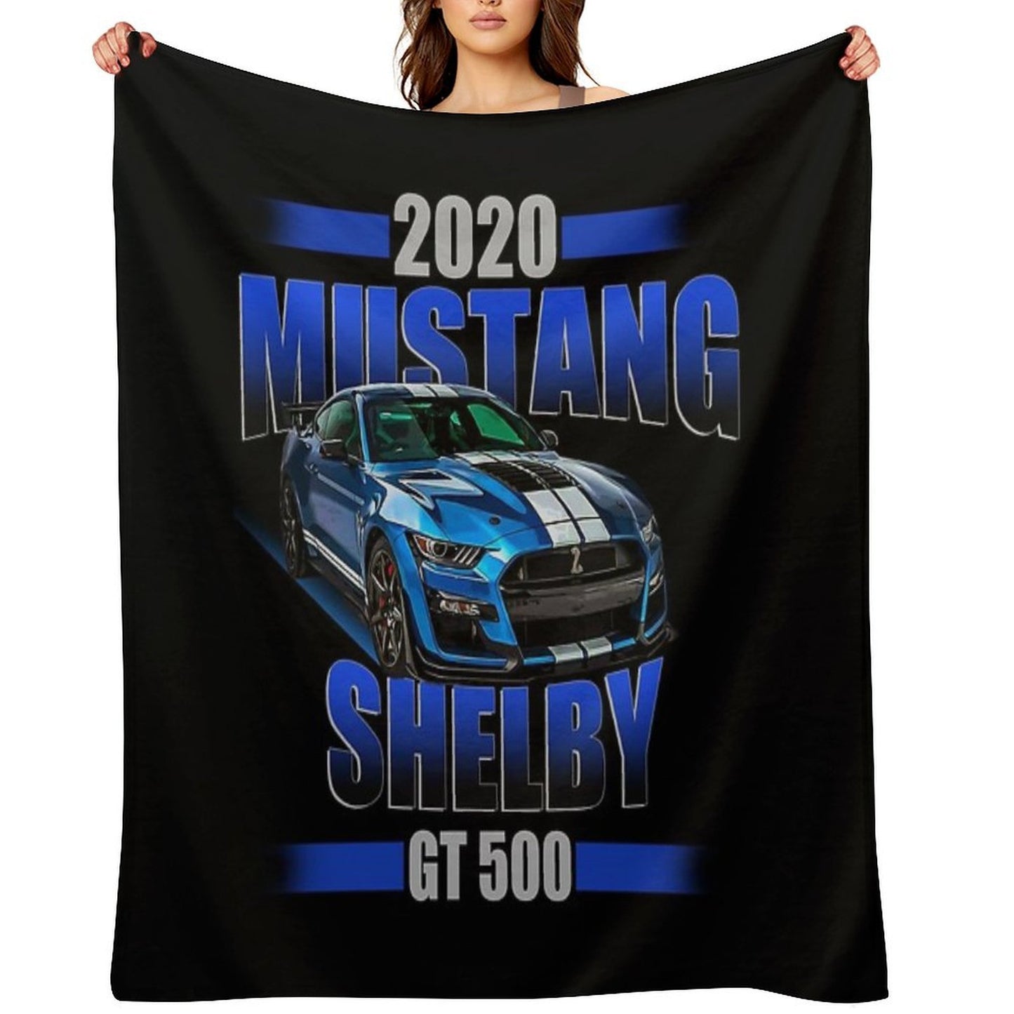 2020 Shelby GT 500 Velvety-soft Throw Blanket