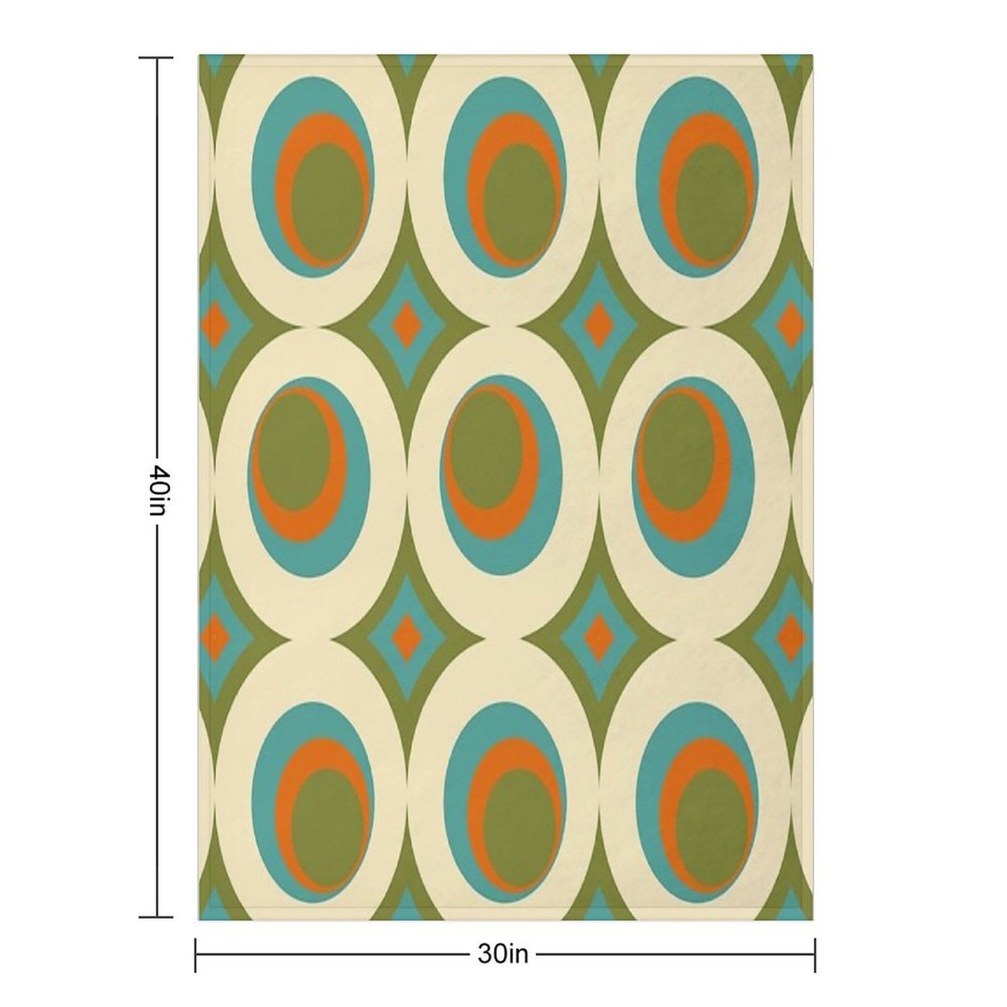 Mid-Century Modern Funk 2 Travel-friendly Throw Blanket